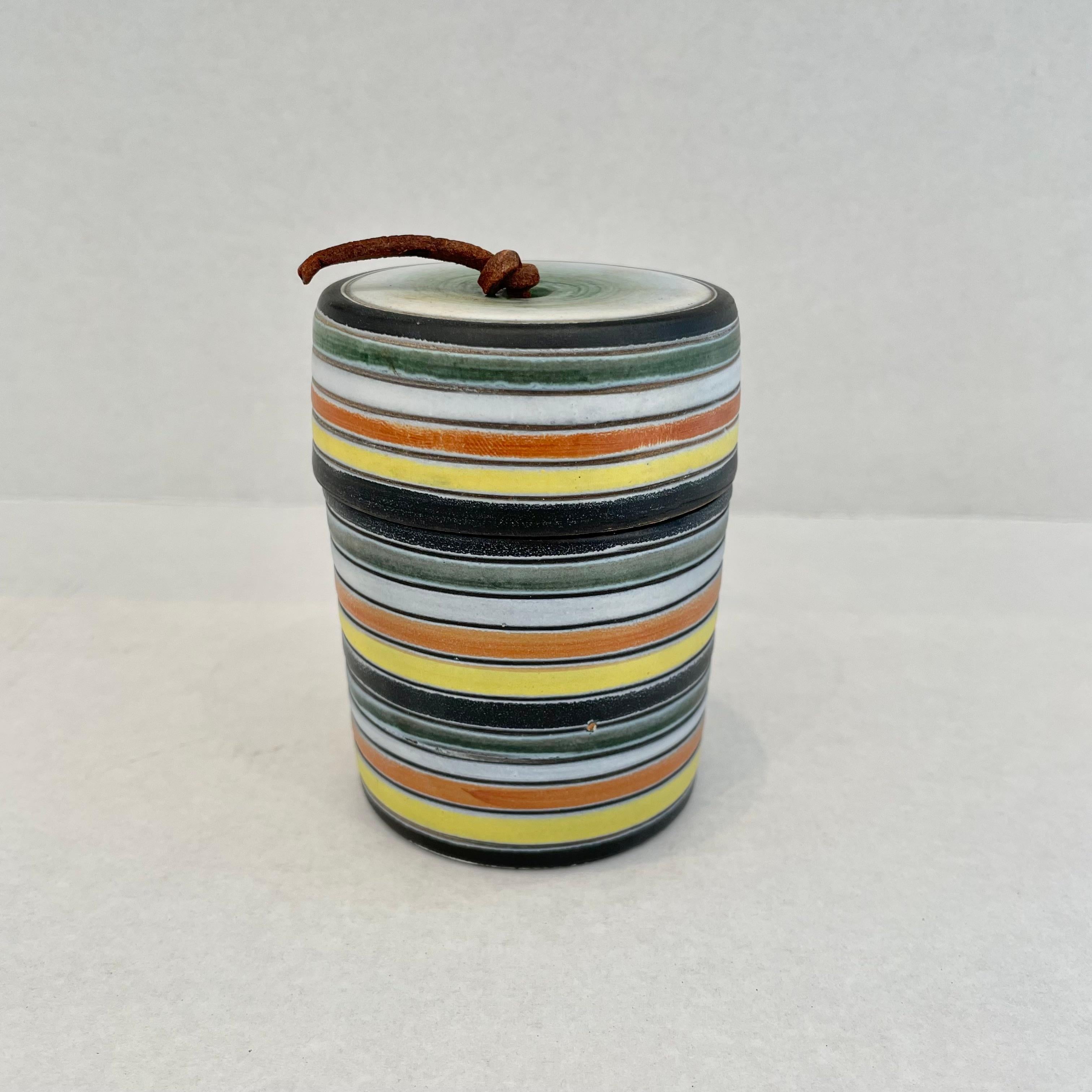 Ceramic Stash Jar by Raymor For Sale 2