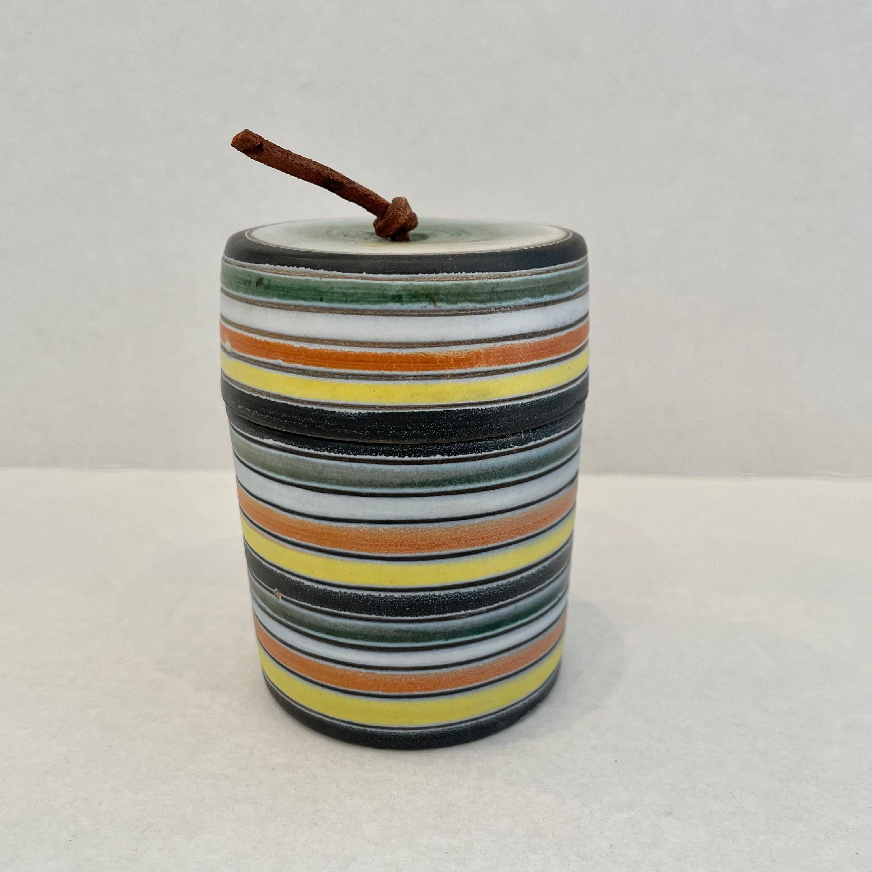 Ceramic Stash Jar by Raymor For Sale 3