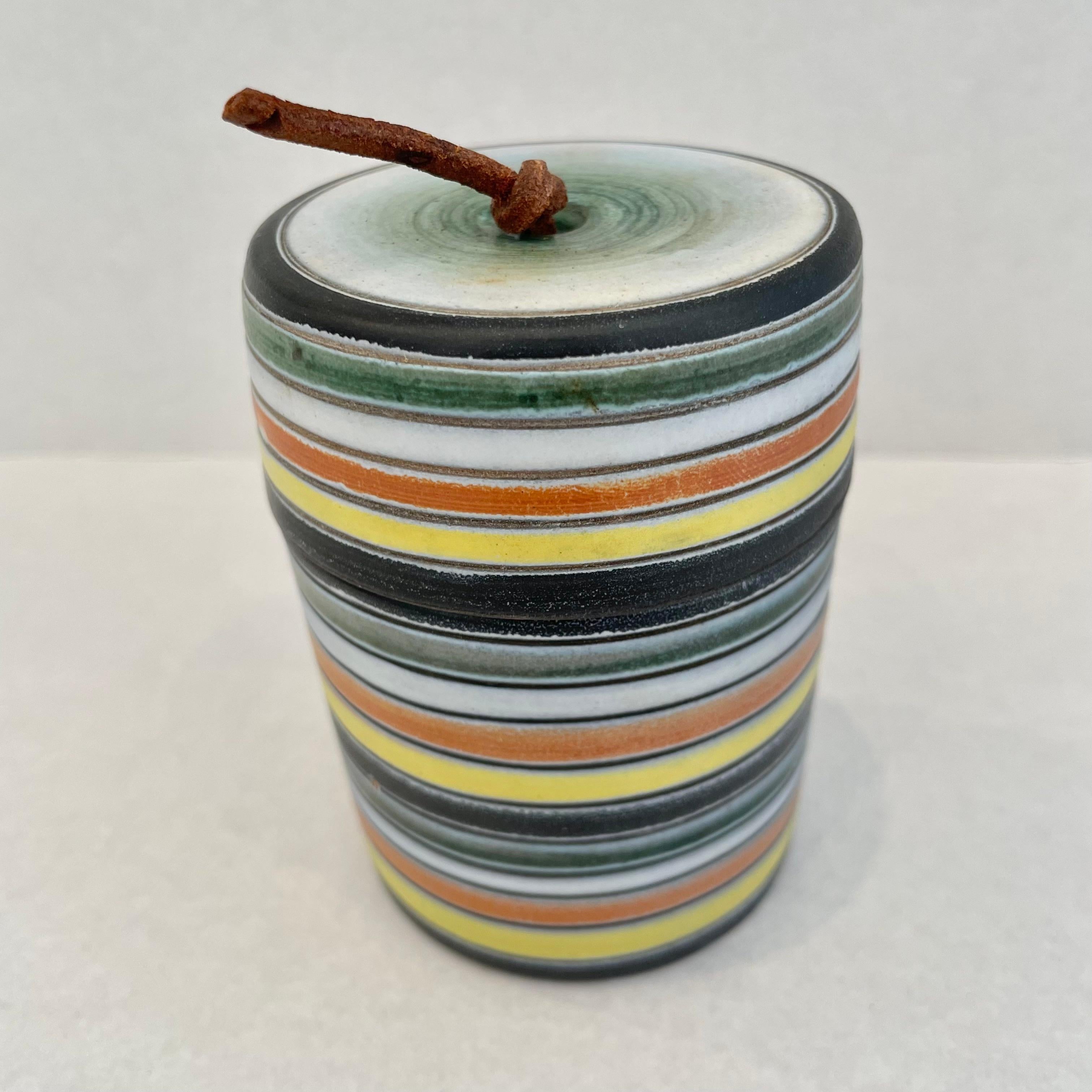Ceramic Stash Jar by Raymor For Sale 4