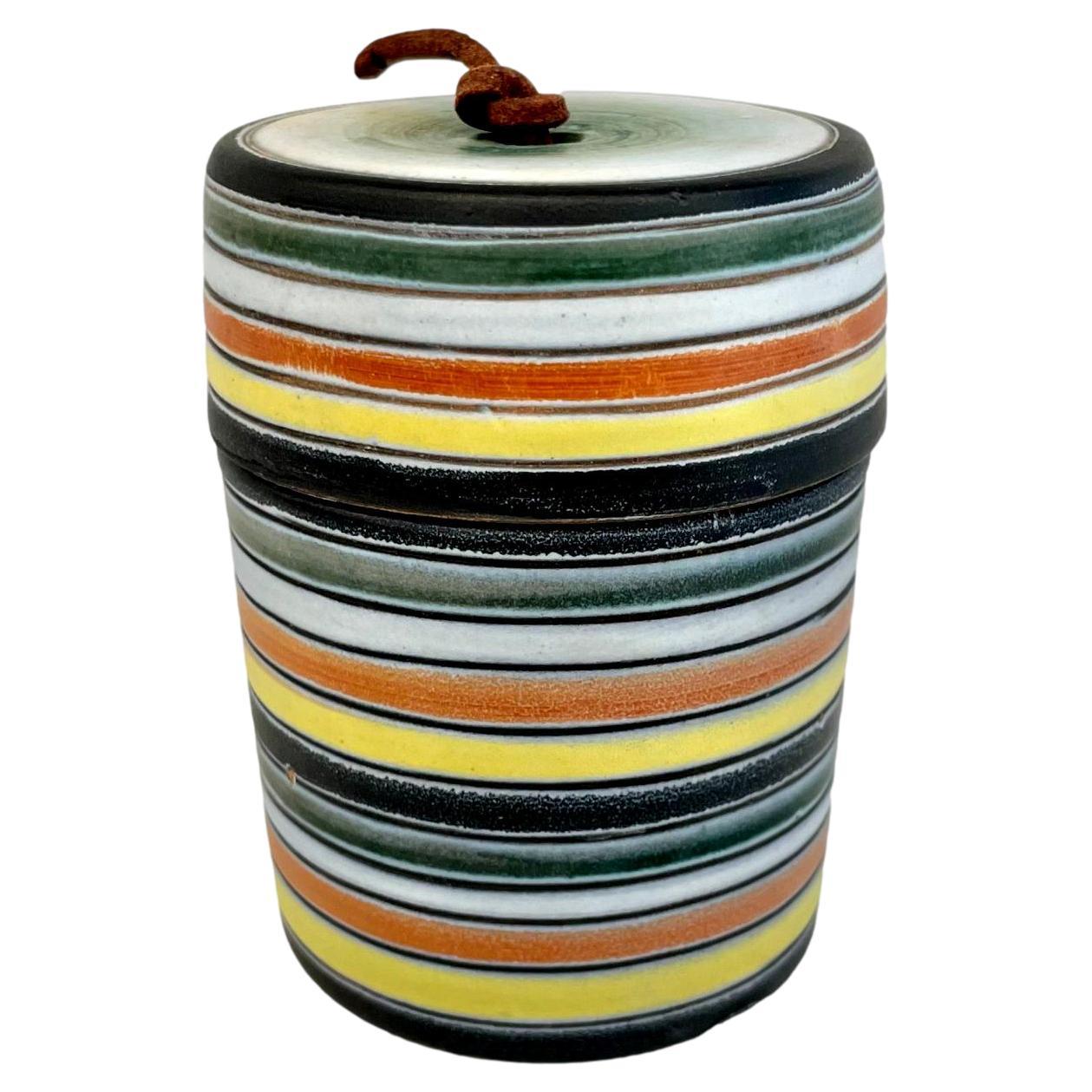 Ceramic Stash Jar by Raymor For Sale