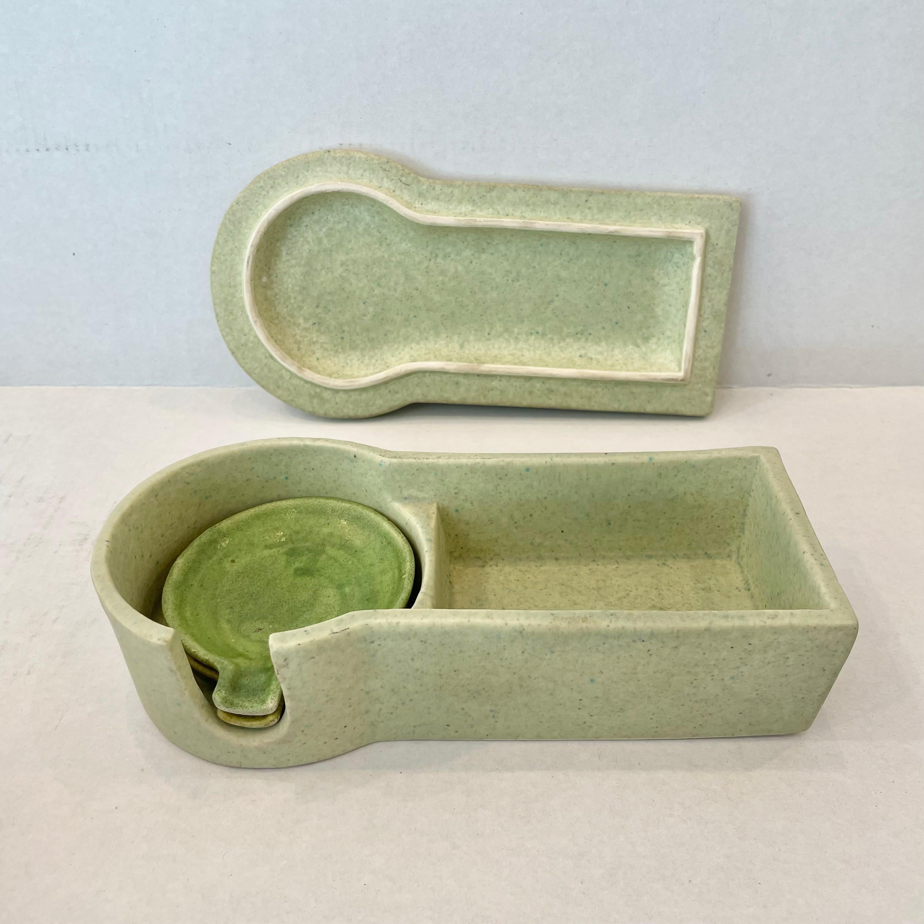 Keramik-Staschenschrank und Aschenbecher von Raymor, Italien, 1960er Jahre im Angebot 6