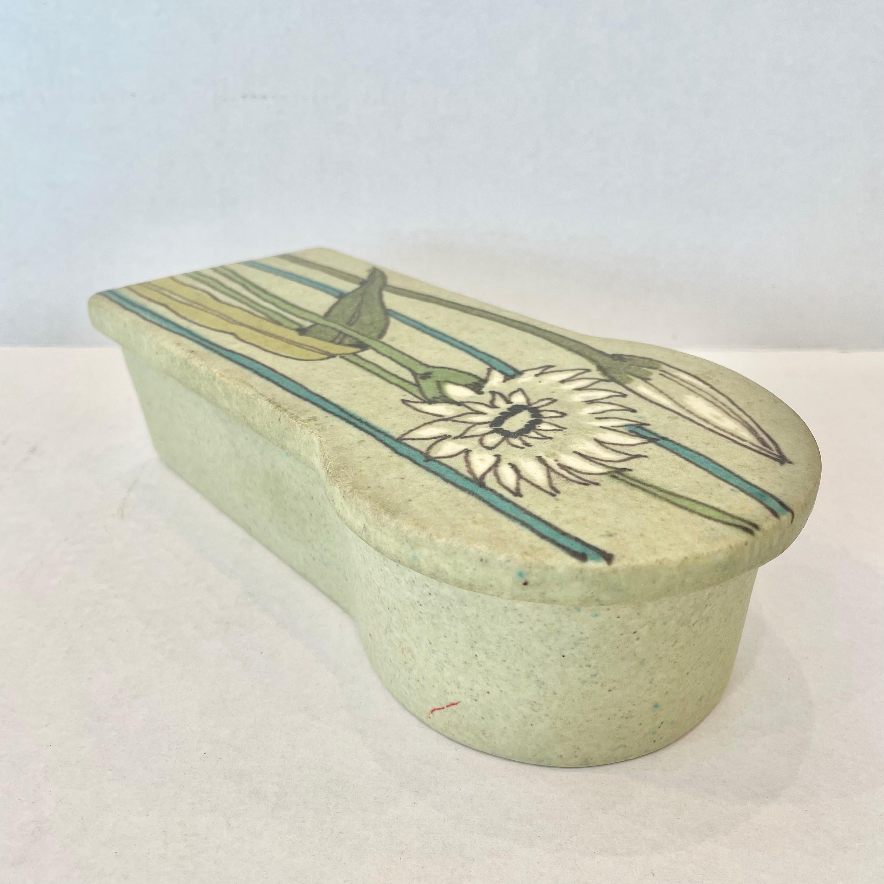 Mid-Century Modern Ceramic Stashbox and Ashtray by Raymor, 1960s Italy  For Sale