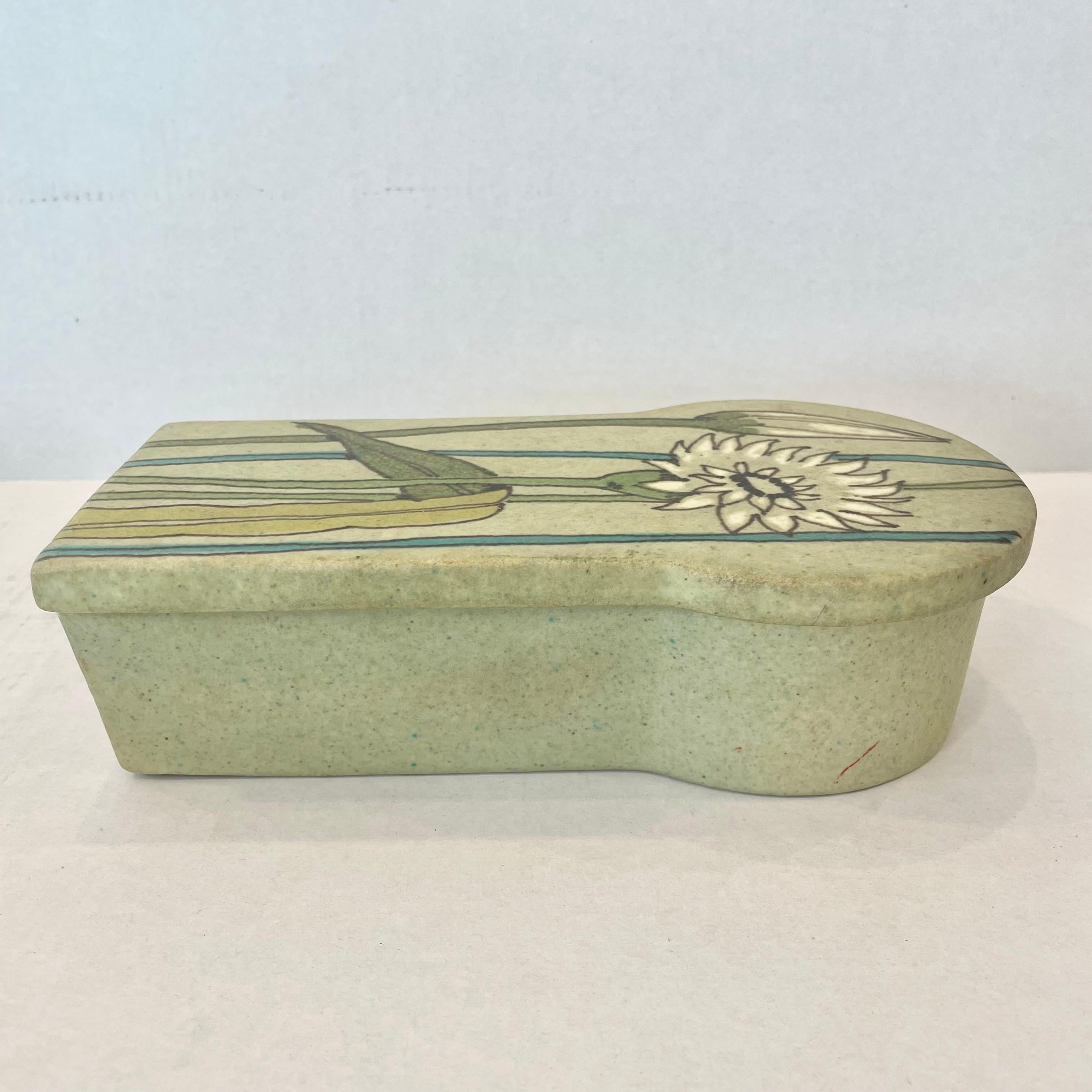 Italian Ceramic Stashbox and Ashtray by Raymor, 1960s Italy  For Sale