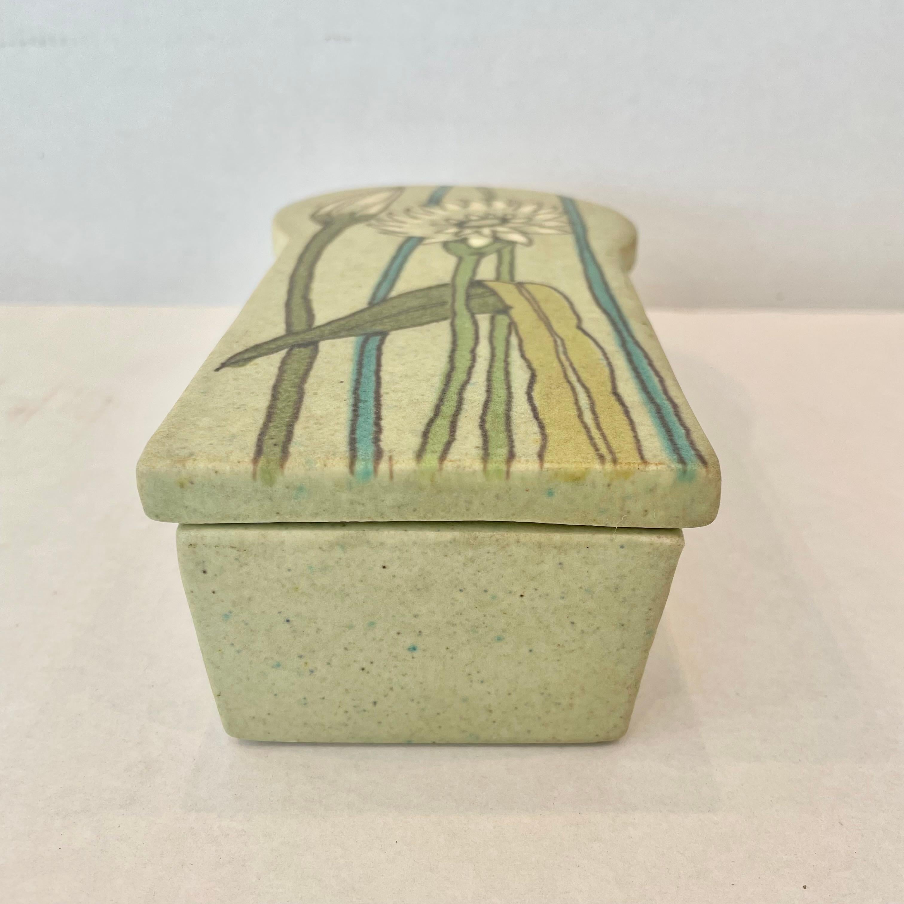 Mid-20th Century Ceramic Stashbox and Ashtray by Raymor, 1960s Italy  For Sale