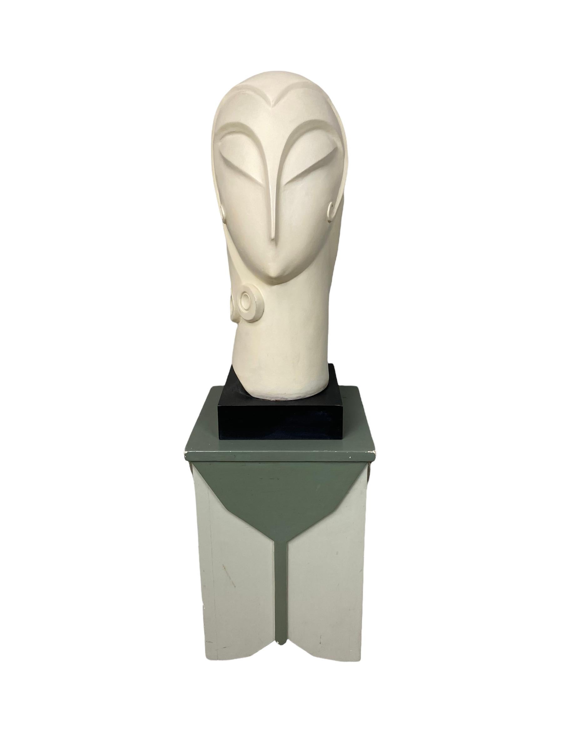 American Ceramic Statue by David Fisher For Sale