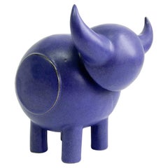 Ceramic Stoneware Contemporary Animal "Bully" Sculpture by Keavy Murphree
