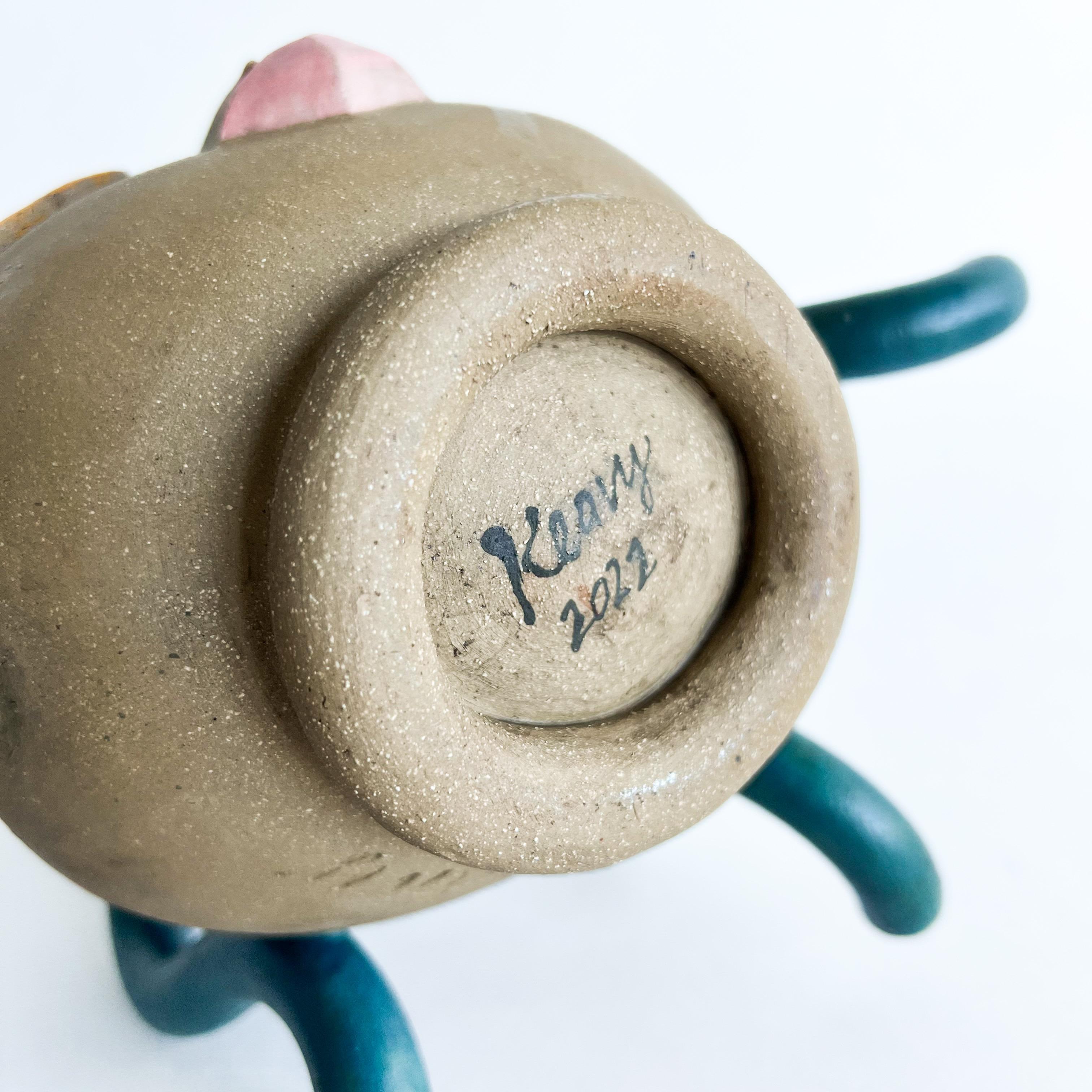 Ceramic Stoneware Contemporary Figurative Vase by Keavy Murphree 6