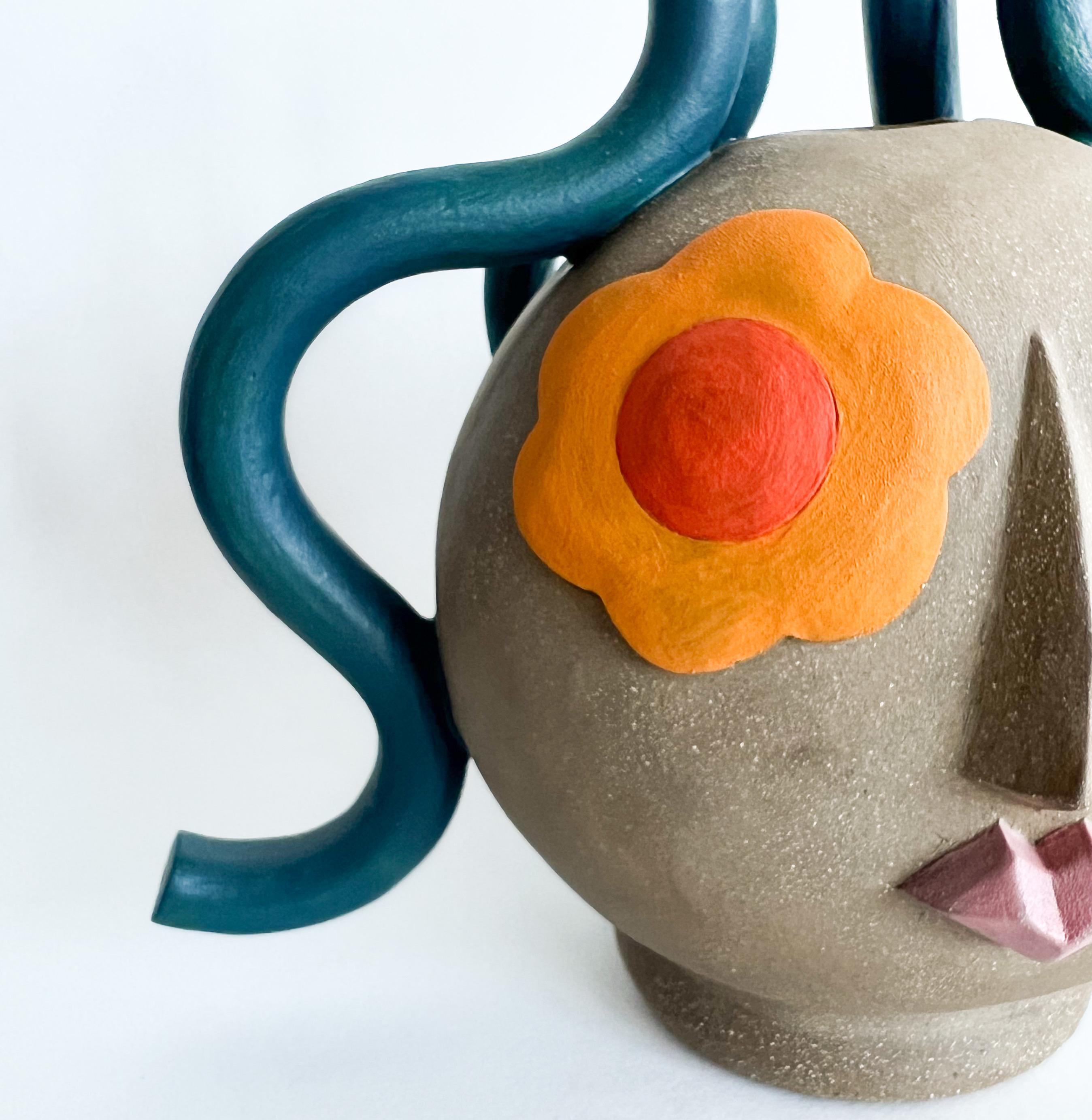 Ceramic Stoneware Contemporary Figurative Vase by Keavy Murphree 1