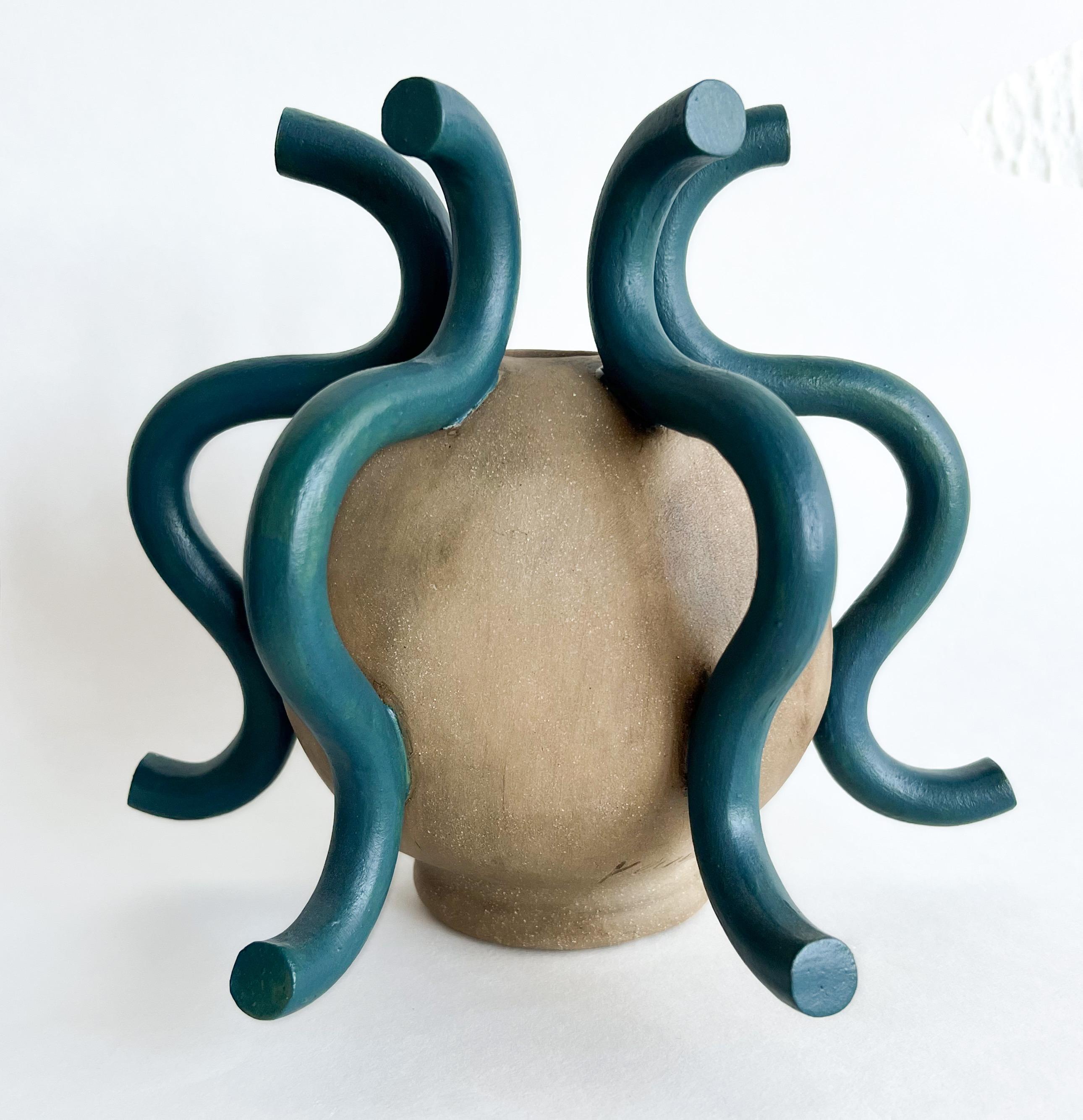 Ceramic Stoneware Contemporary Figurative Vase by Keavy Murphree 2