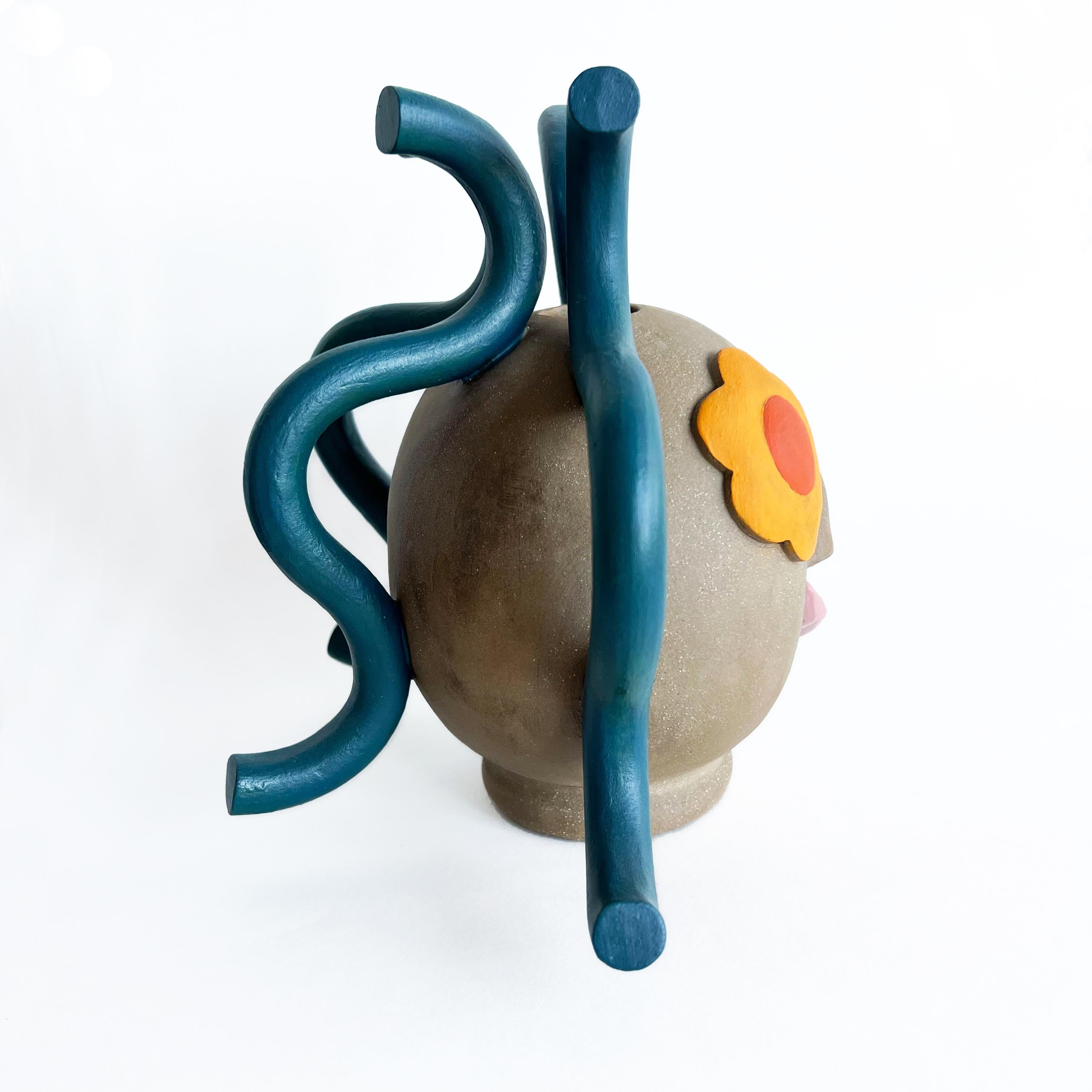 Ceramic Stoneware Contemporary Figurative Vase by Keavy Murphree 4