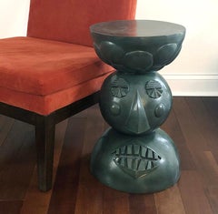 Table d'appoint figurative contemporaine « Vibe » en céramique et grès de Keavy Murphree