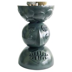 Ceramic Stoneware Contemporary Figurative "Vibe" Side Table by Keavy Murphree