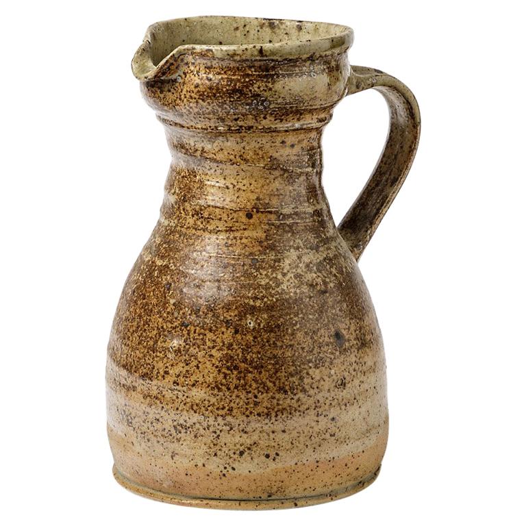 Ceramic Stoneware Pitcher by Pierre Digan, 1970 Realised in La Borne