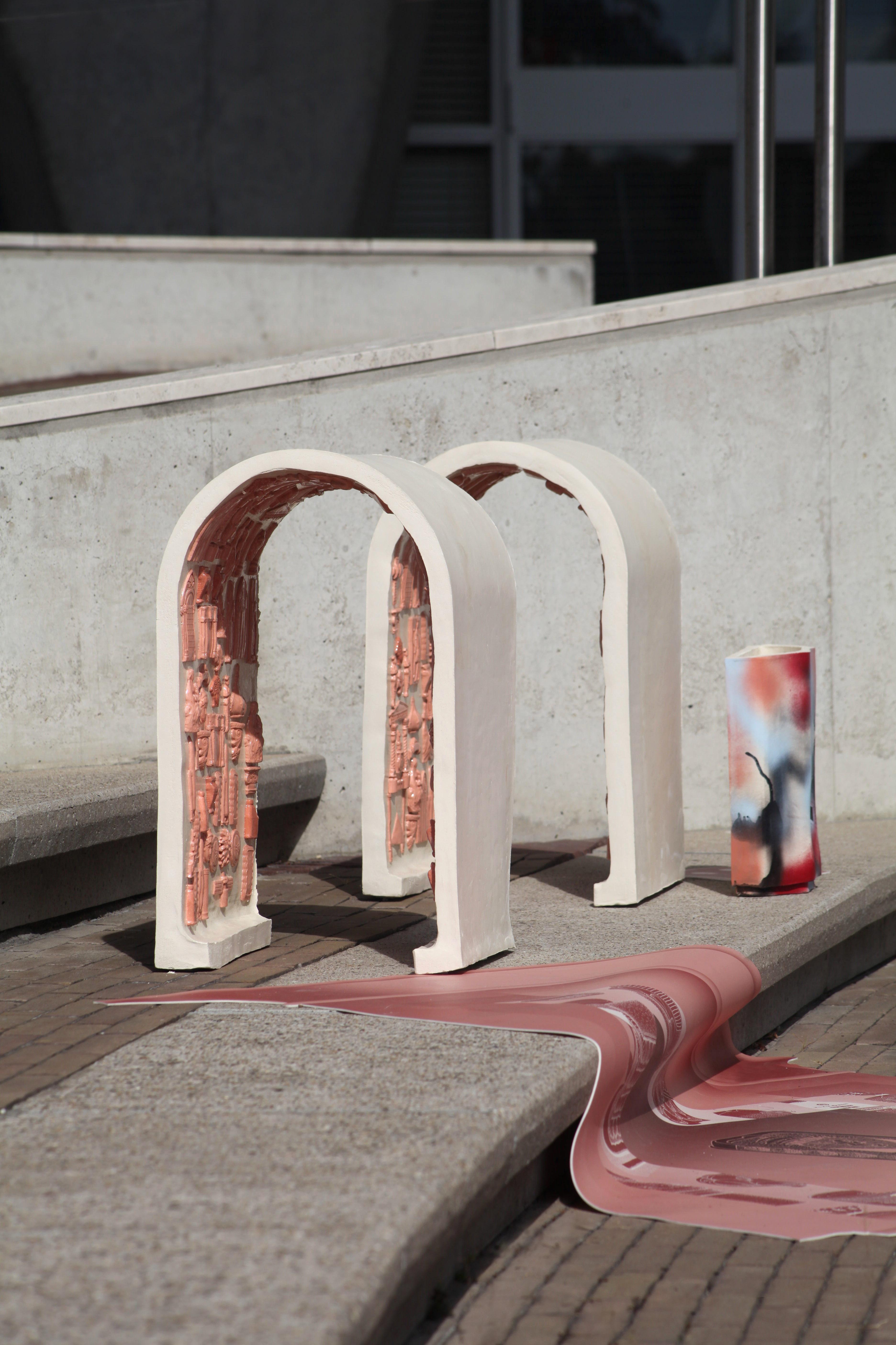 Ceramic Stool by Adèle Vivet 4