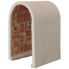 Sgabello in ceramica di Adèle Vivet