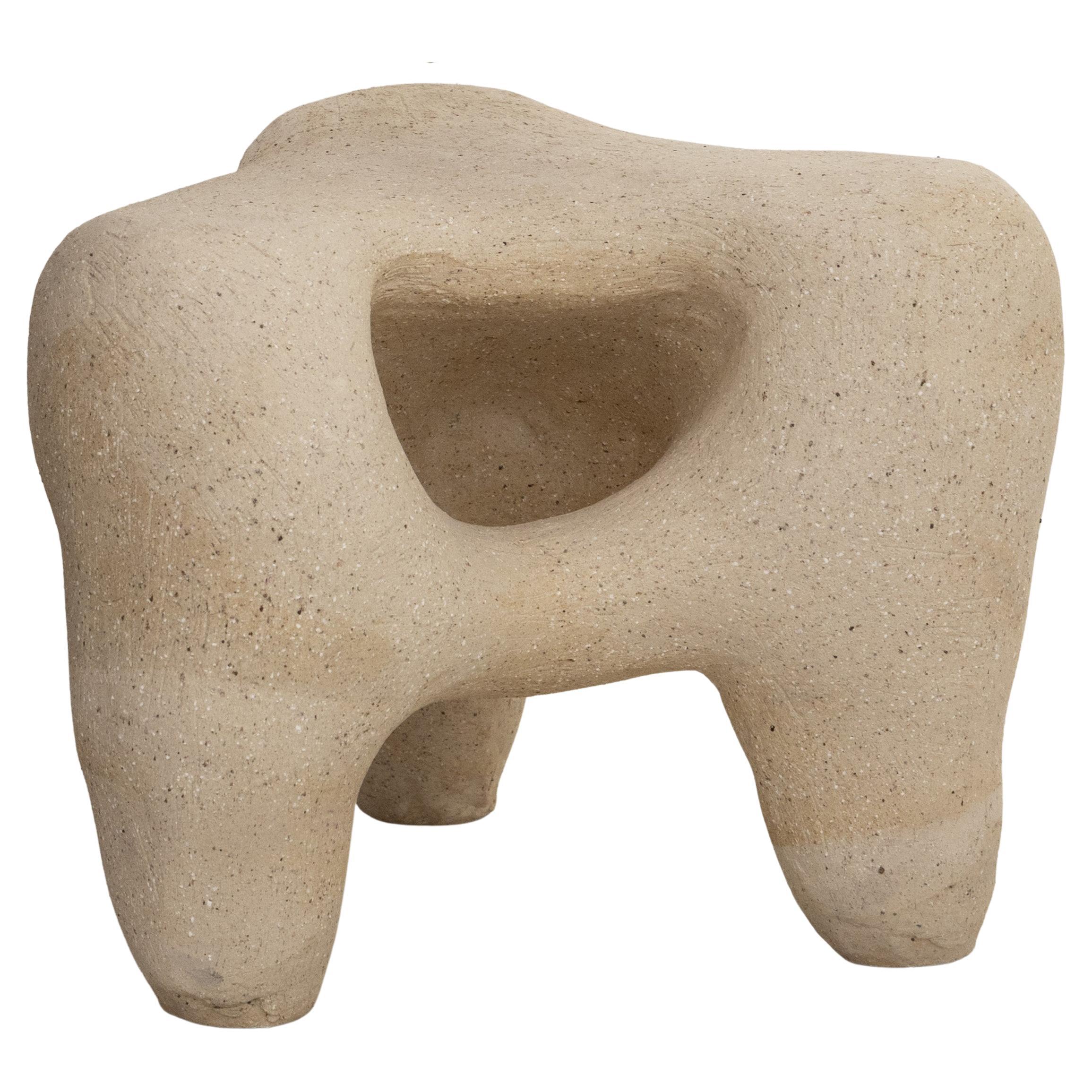 Ceramic Stool by Camila Apaez For Sale