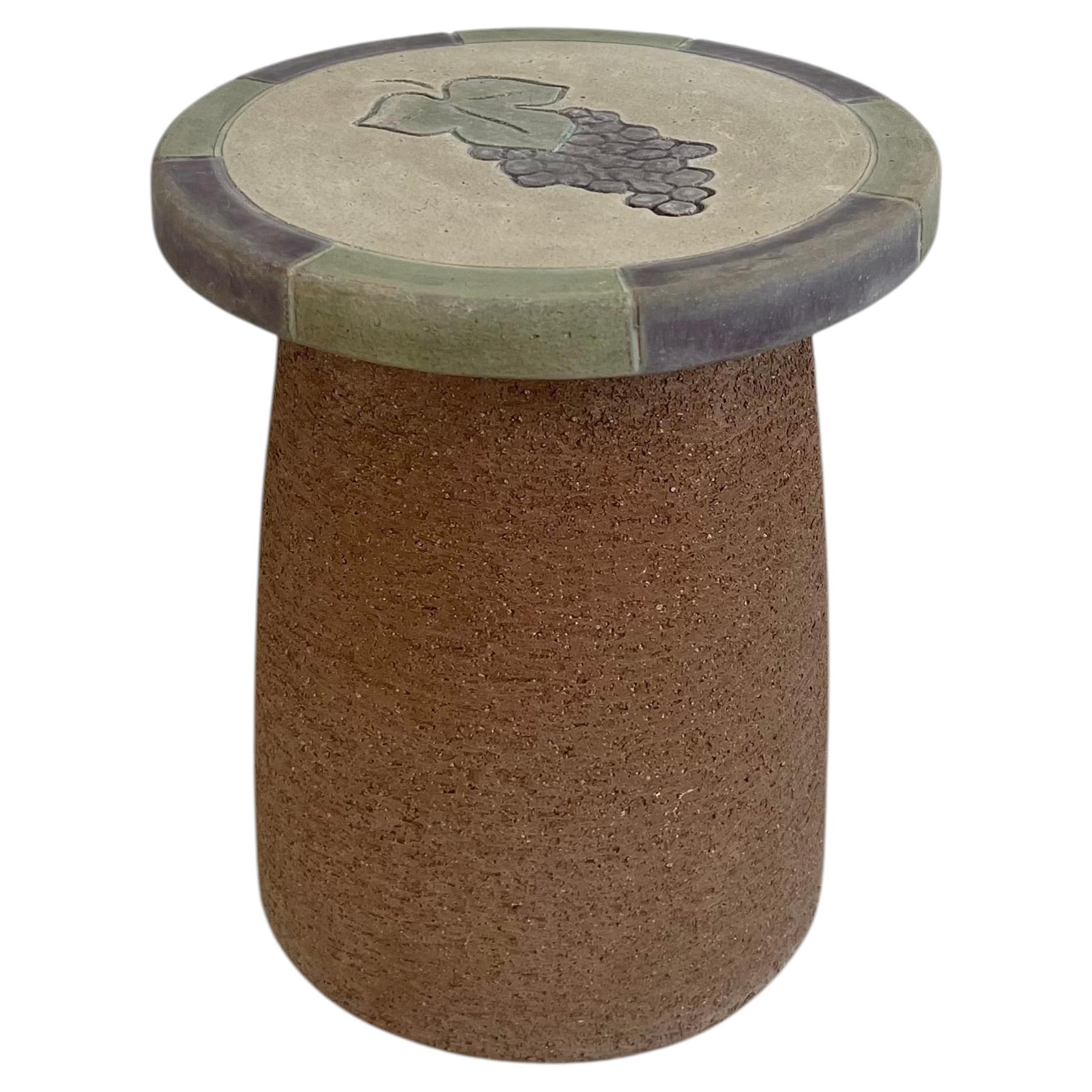 Ceramic Stool by Stan Bitters for Hans Sumpf, 1980s USA For Sale