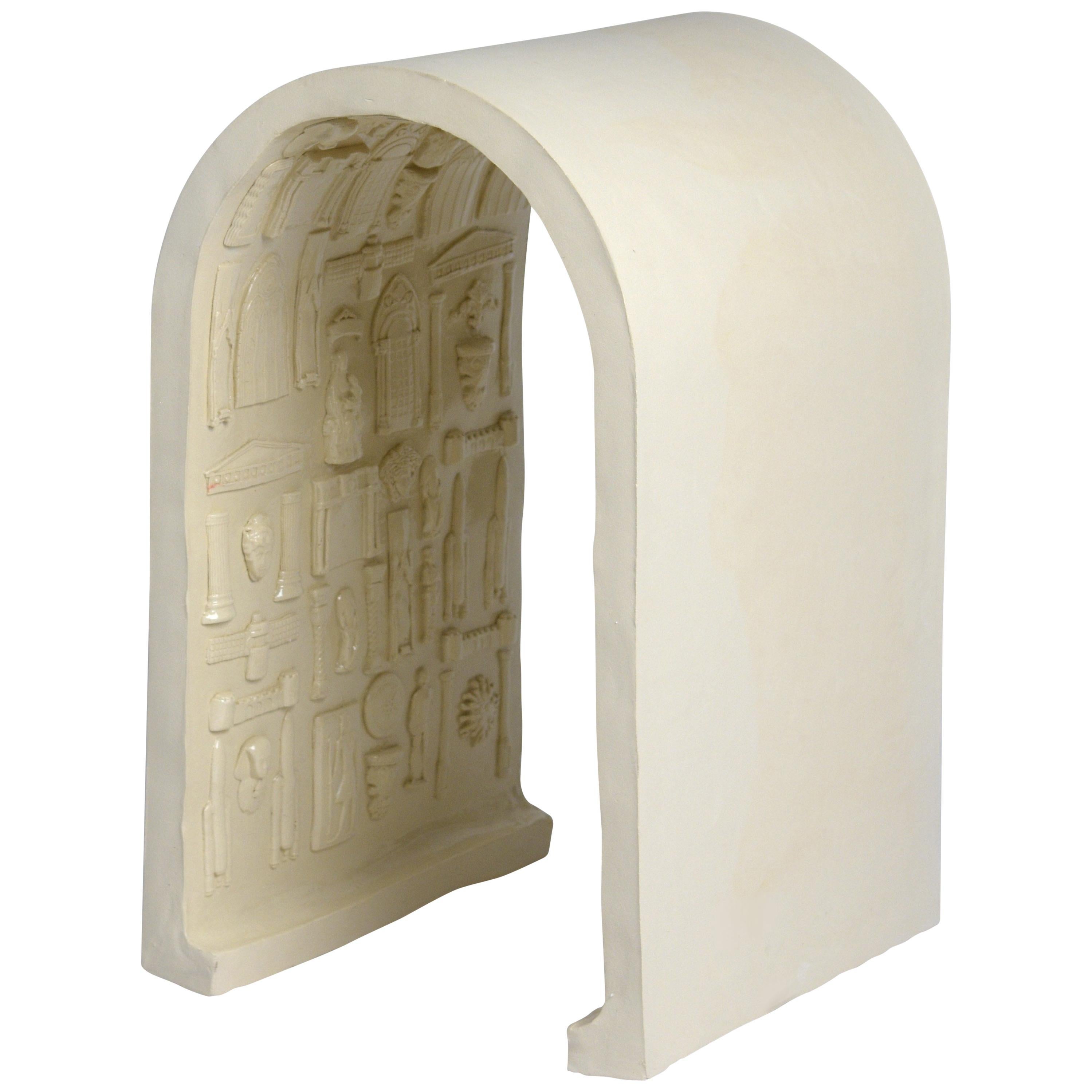 Ceramic Stool Sculpted by Adèle Vivet