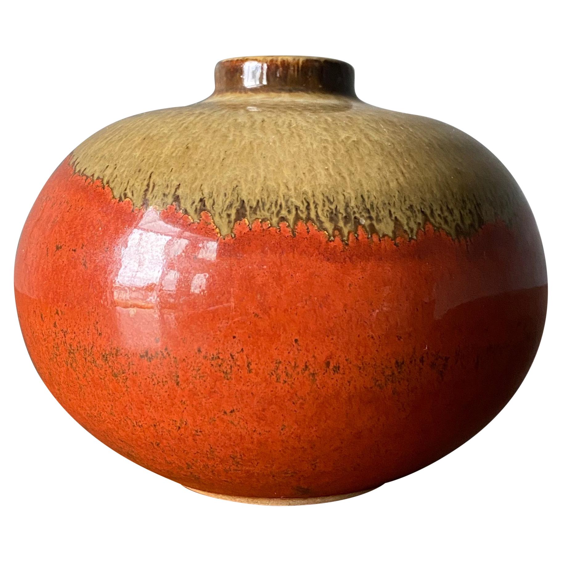 Ceramic Studio Crafted Vase, circa 1960s