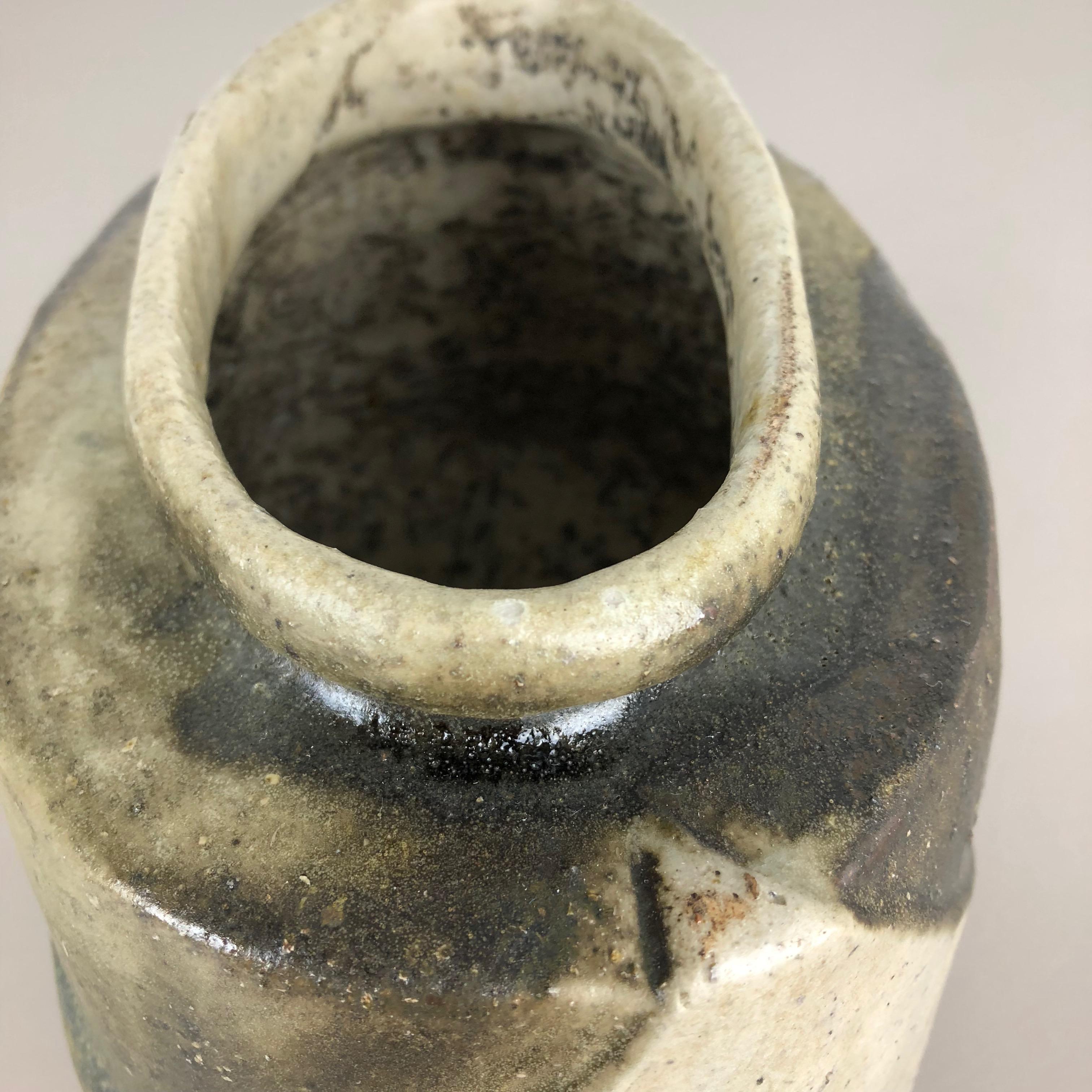 Ceramic Studio Pottery Object Vase by Bruno and Ingeborg Asshoff, Germany, 1960s For Sale 6