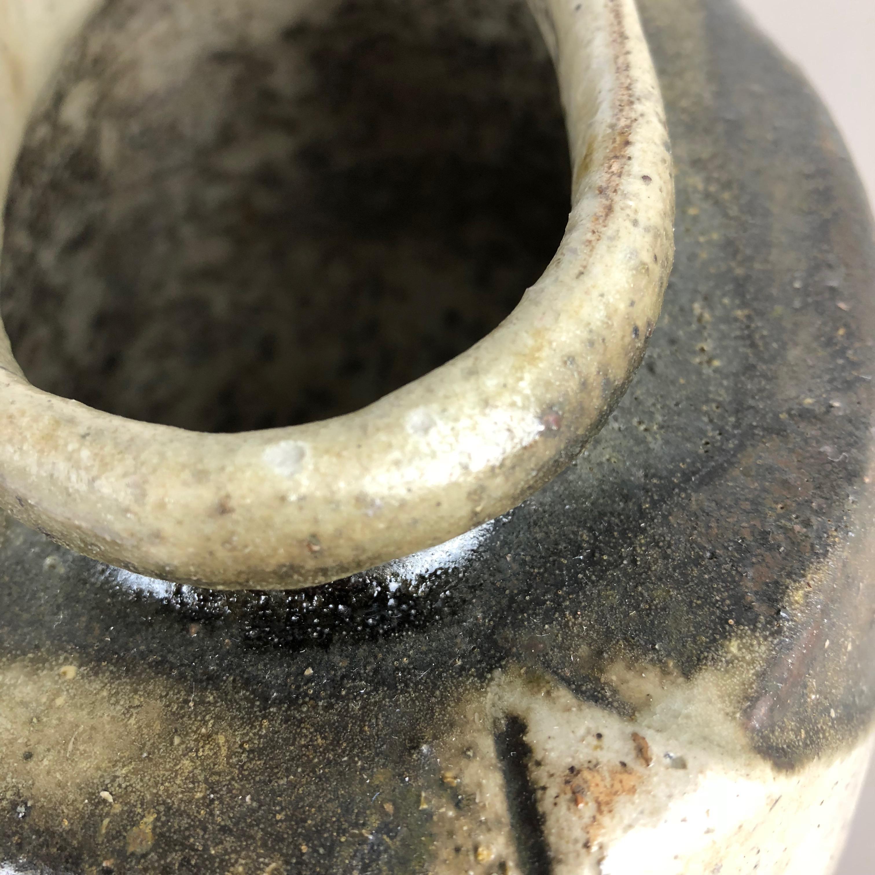Jarrón objeto de cerámica Studio Pottery de Bruno e Ingeborg Asshoff, Alemania, Años 60 en venta 5