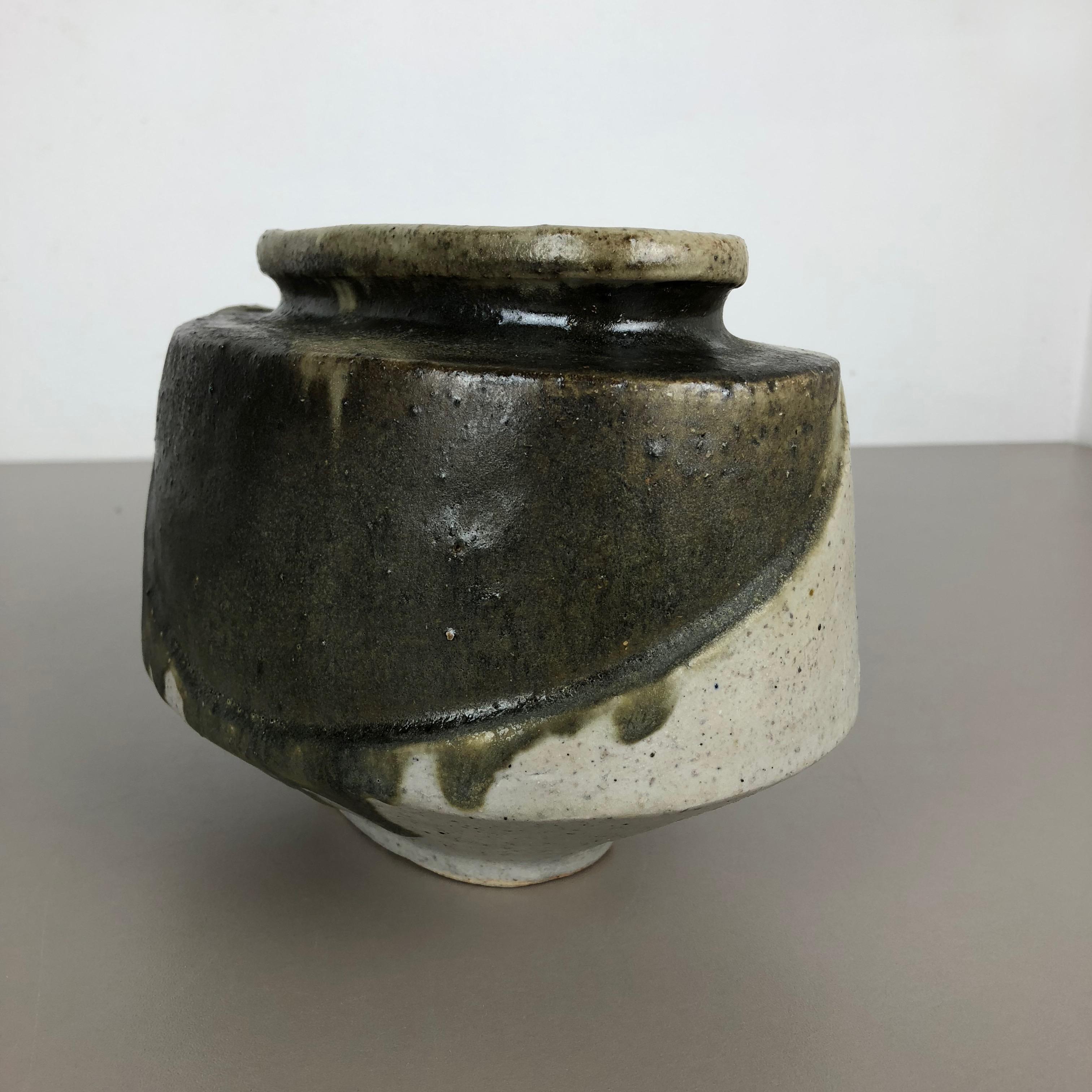 Ceramic Studio Pottery Object Vase by Bruno and Ingeborg Asshoff, Germany, 1960s For Sale 2