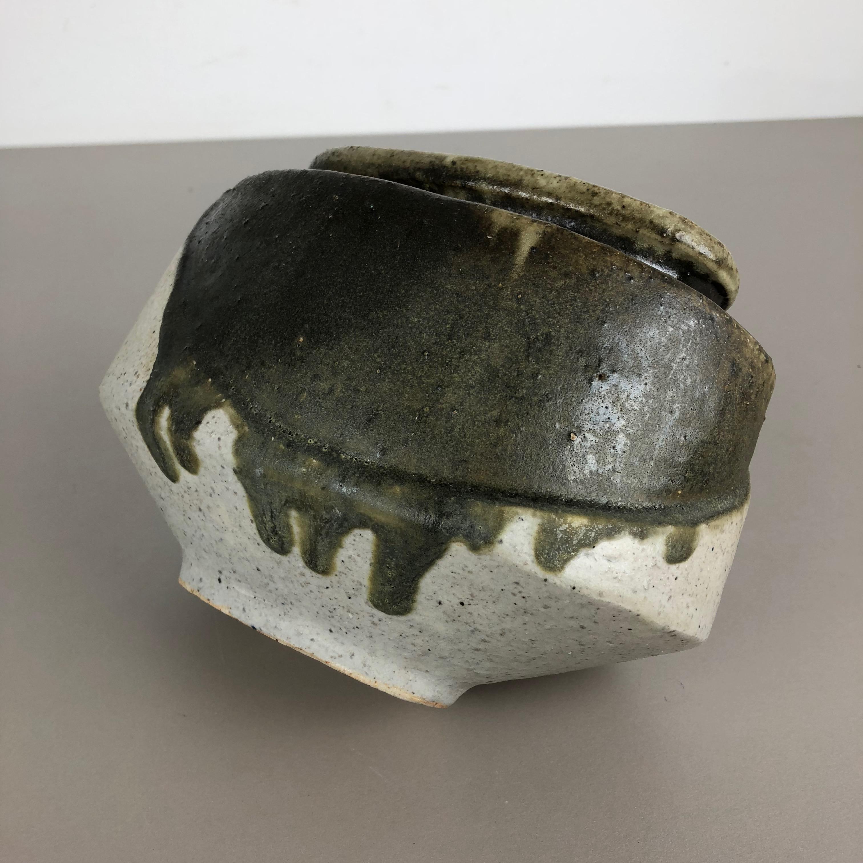 Ceramic Studio Pottery Object Vase von Bruno und Ingeborg Asshoff, Deutschland, 1960er Jahre im Angebot 2