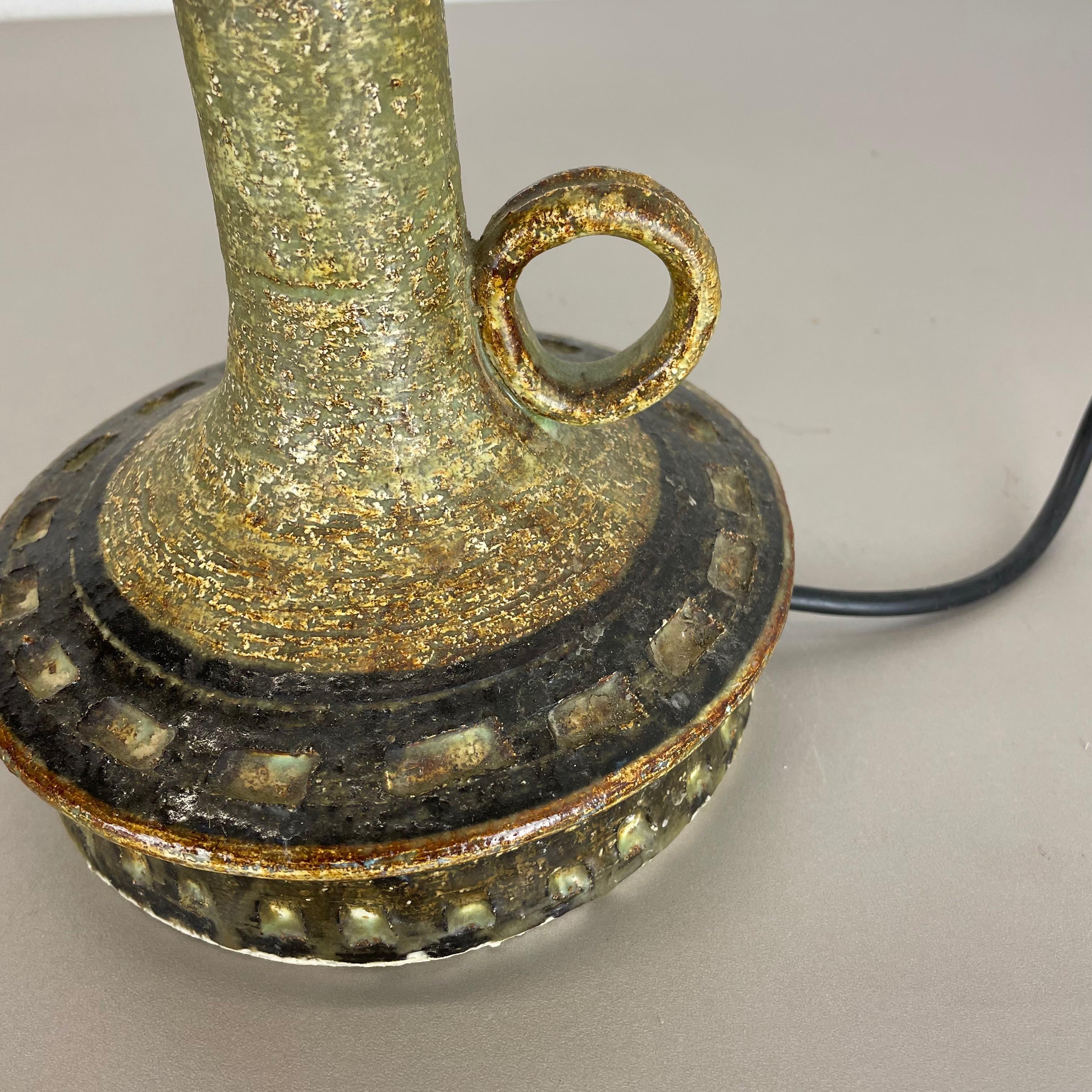 Base per lampada da tavolo in ceramica Studio Pottery di Jette Helleroe Ceramics Denmark, 1970 in vendita 5