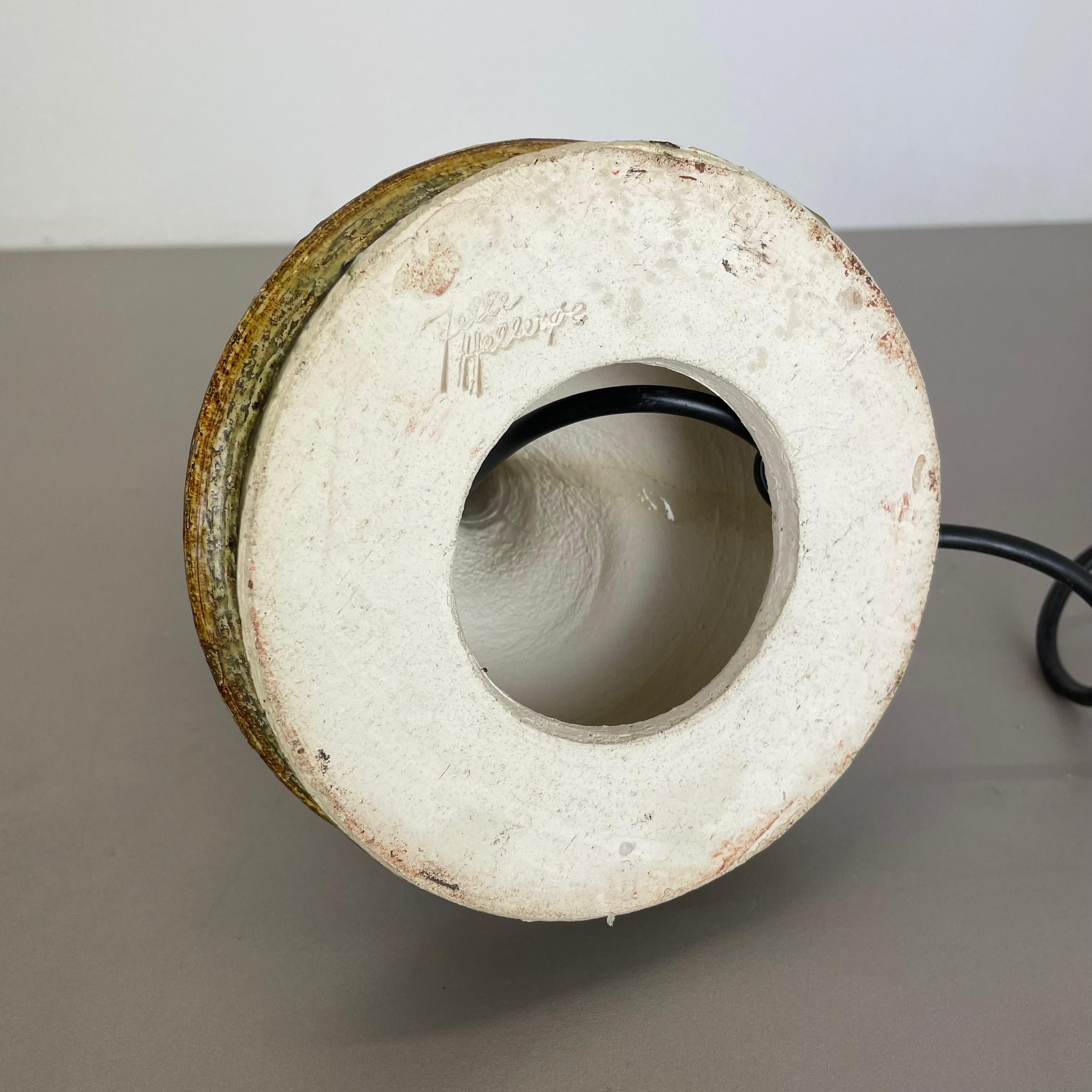 Base per lampada da tavolo in ceramica Studio Pottery di Jette Helleroe Ceramics Denmark, 1970 in vendita 12