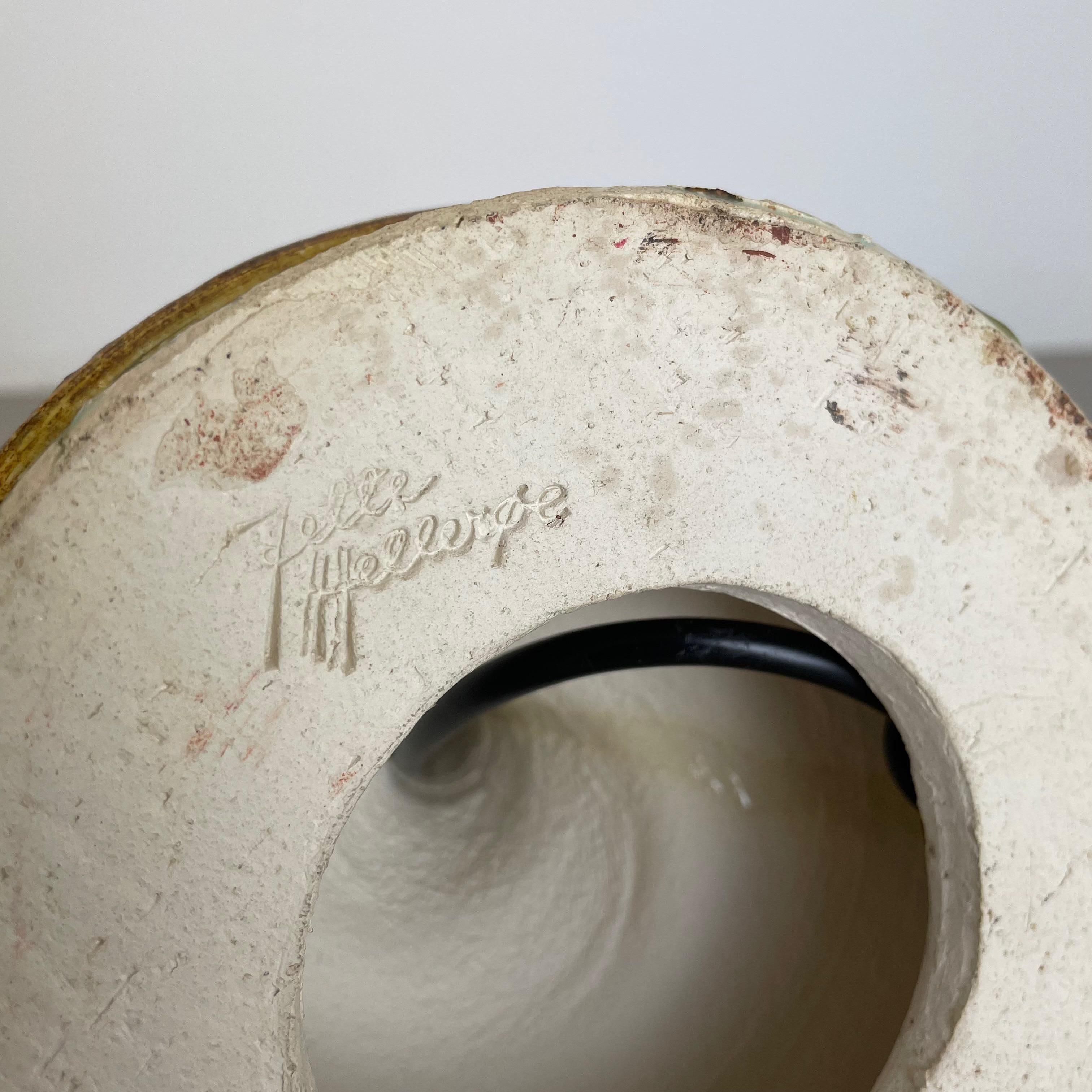Base per lampada da tavolo in ceramica Studio Pottery di Jette Helleroe Ceramics Denmark, 1970 in vendita 13