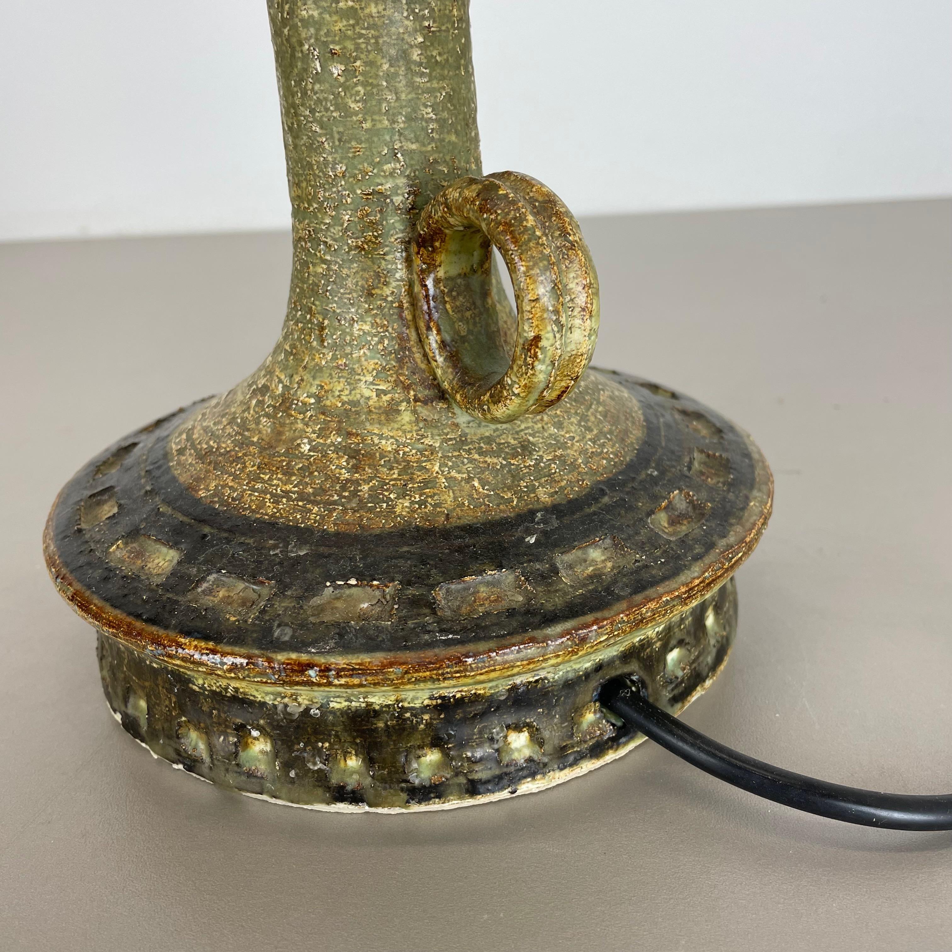 Ceramic Studio Pottery Table Light Base by Jette Helleroe Ceramics Denmark, 1970 For Sale 1