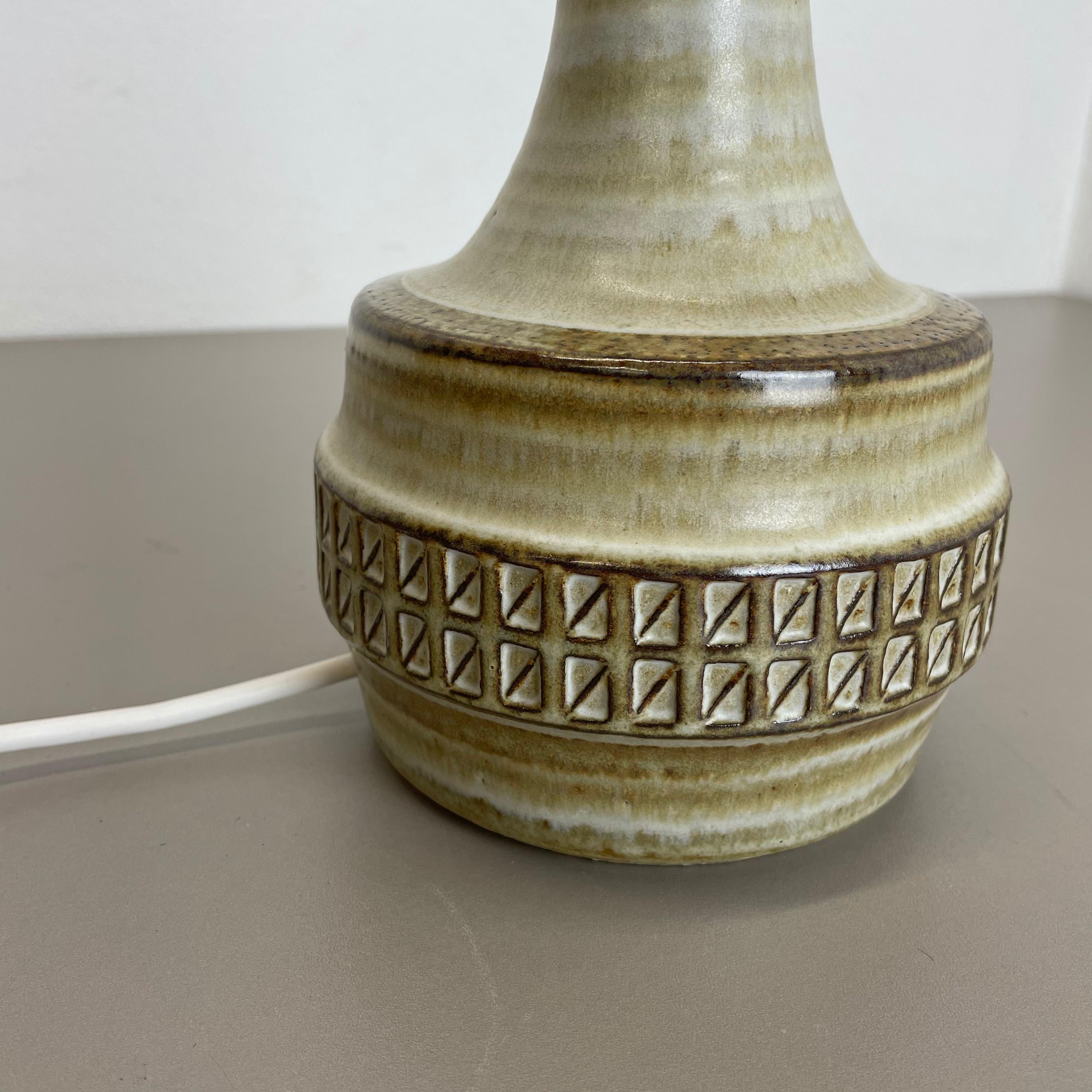 20th Century Ceramic Studio Pottery Table Light base by Joseph Simon for SOHOLM, Denmark 1970 For Sale