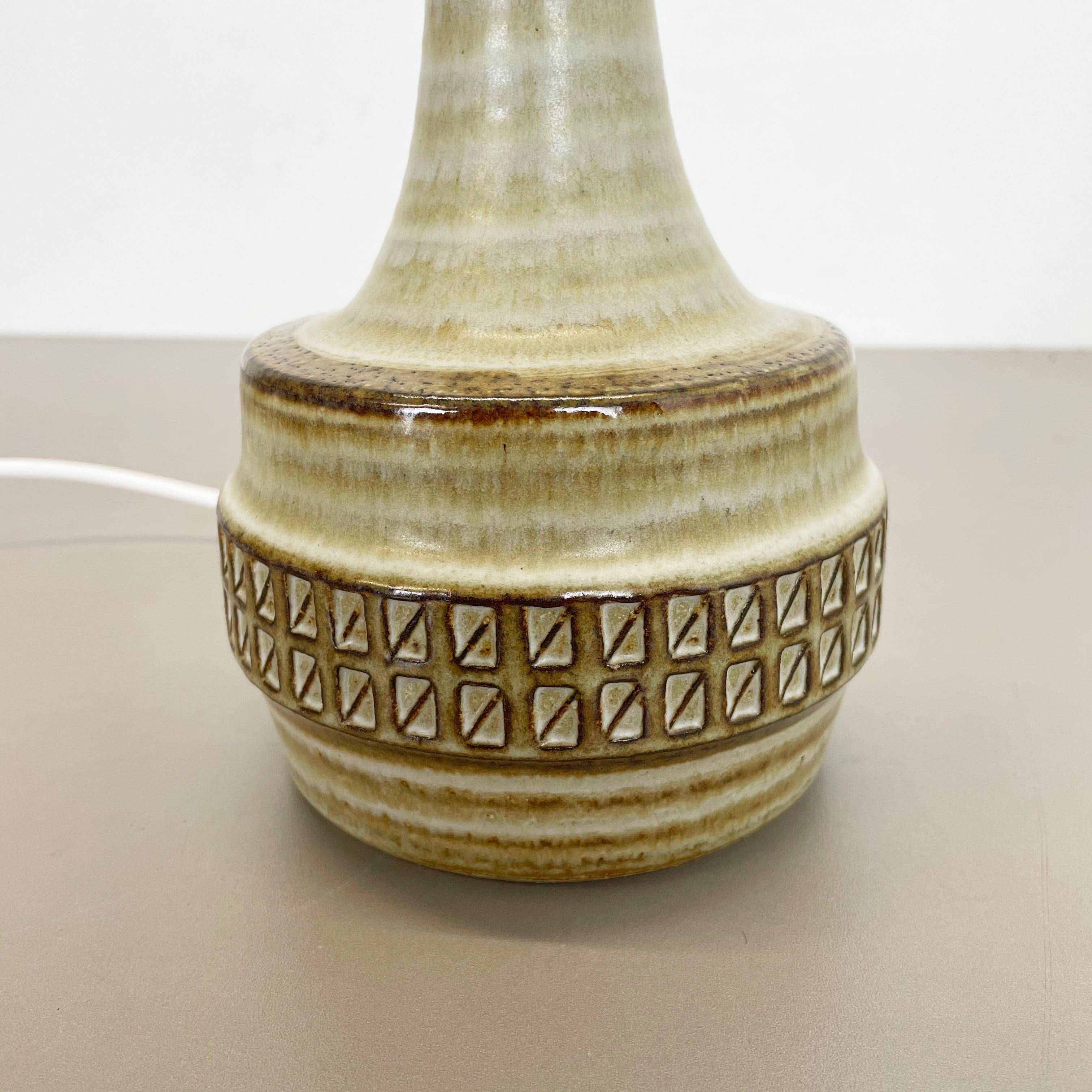 Ceramic Studio Pottery Table Light base by Joseph Simon for SOHOLM, Denmark 1970 For Sale 3