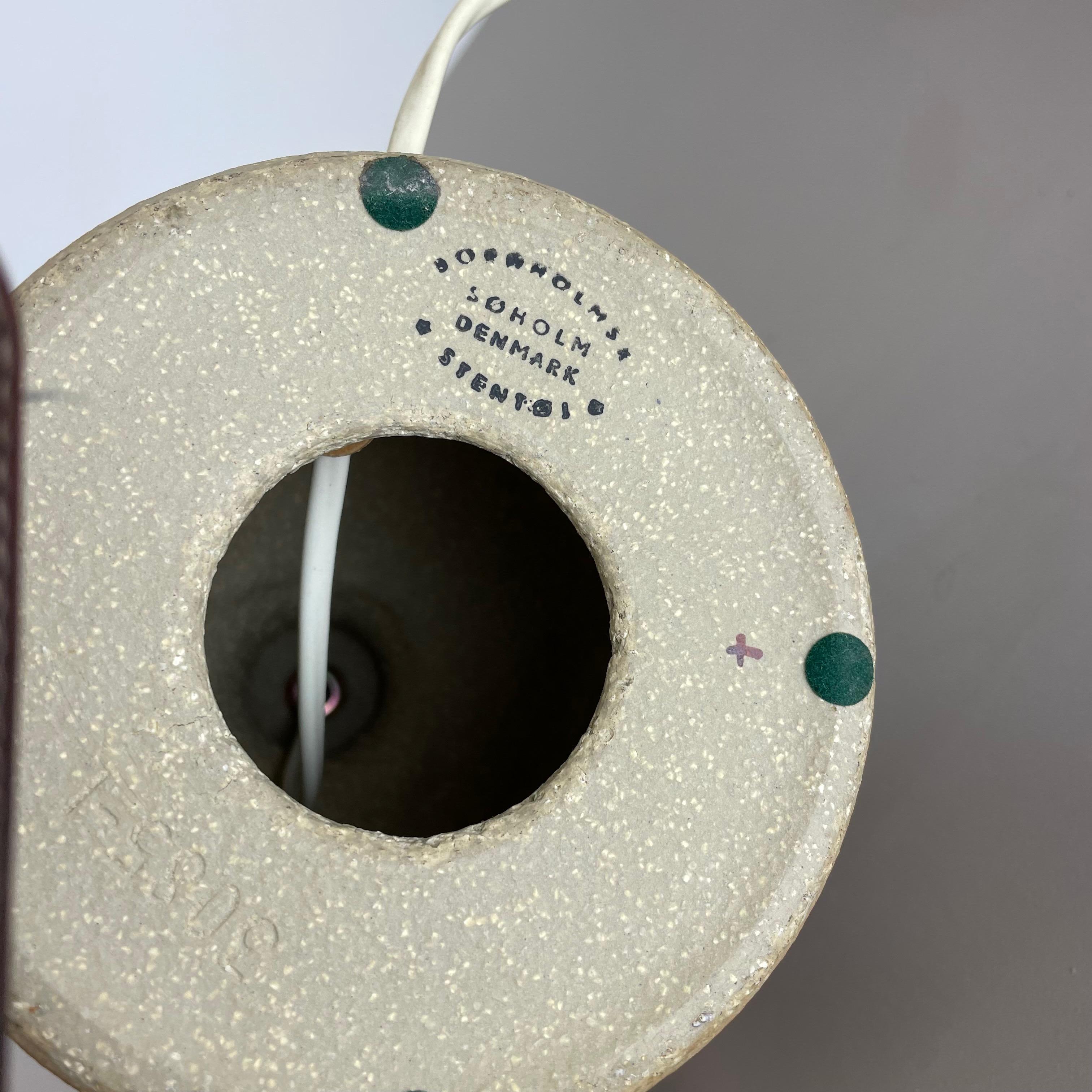 Base de lampe de table en céramique de Studio Pottery par Soholm Ceramic, Danemark, 1970 en vente 11