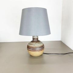 Ceramic Studio Pottery Table Light Base by Tue Poulsen, Ceramic Denmark 1970