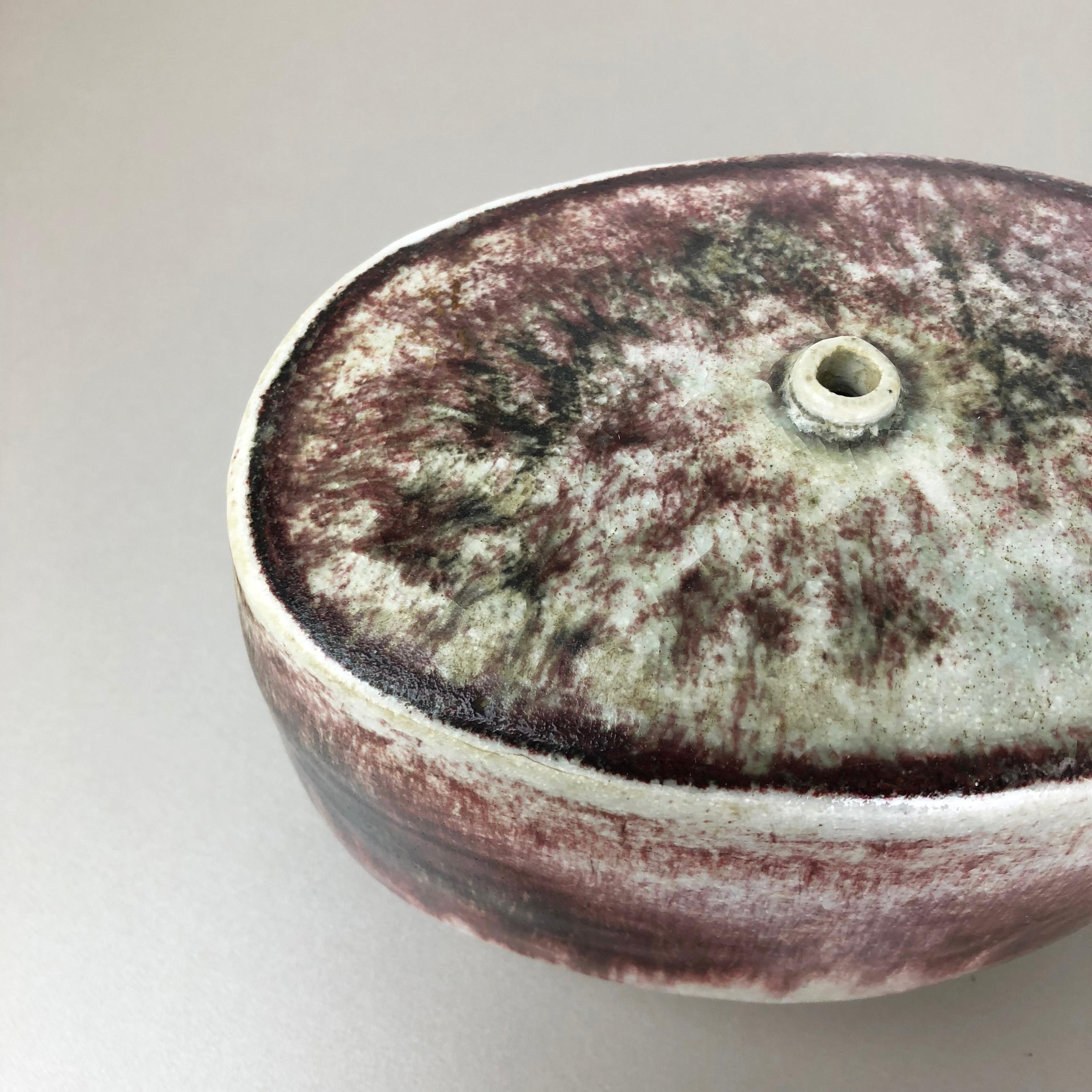 20th Century Ceramic Studio Pottery Vase by Bruno and Ingeborg Asshoff, Germany, 1960s