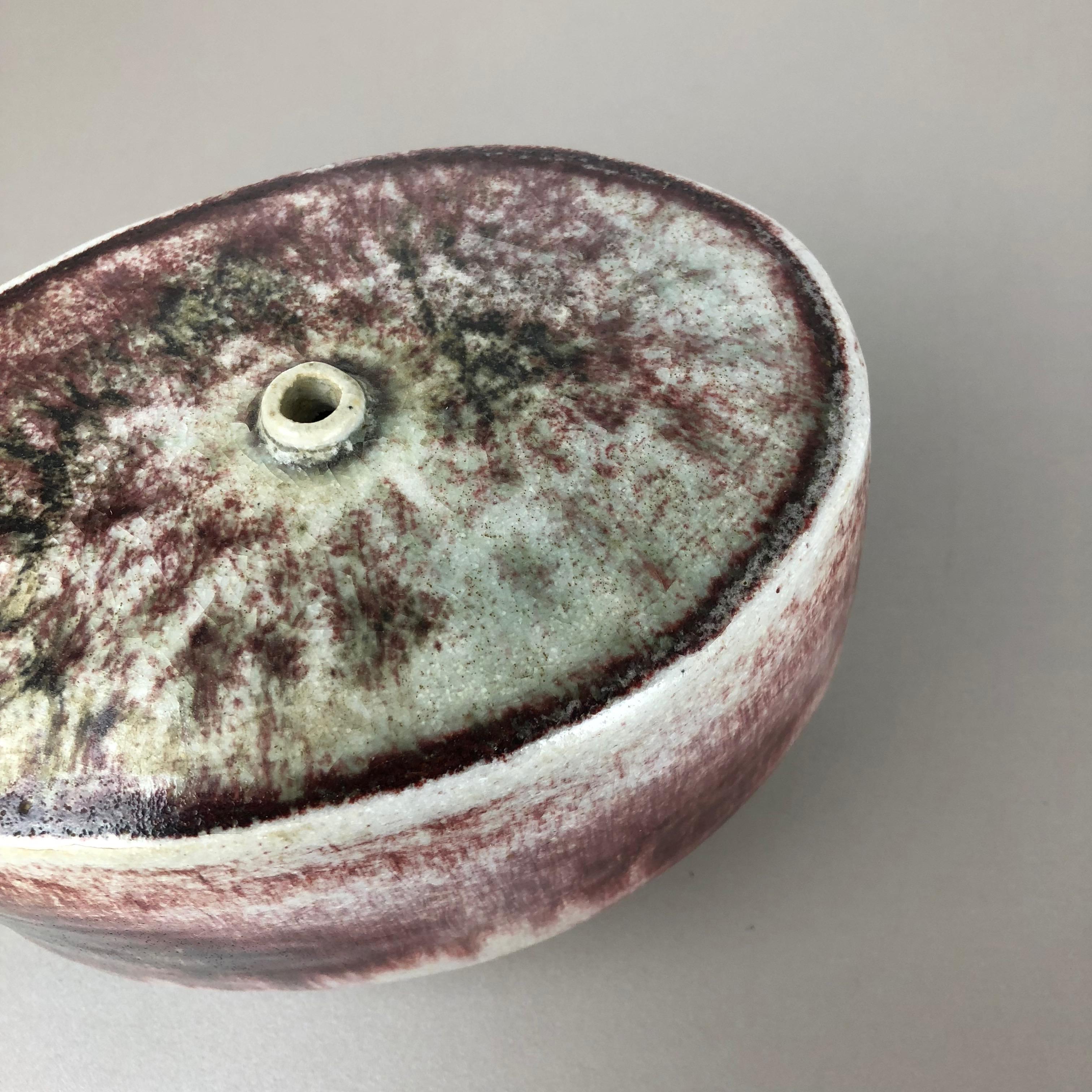 Ceramic Studio Pottery Vase by Bruno and Ingeborg Asshoff, Germany, 1960s 1