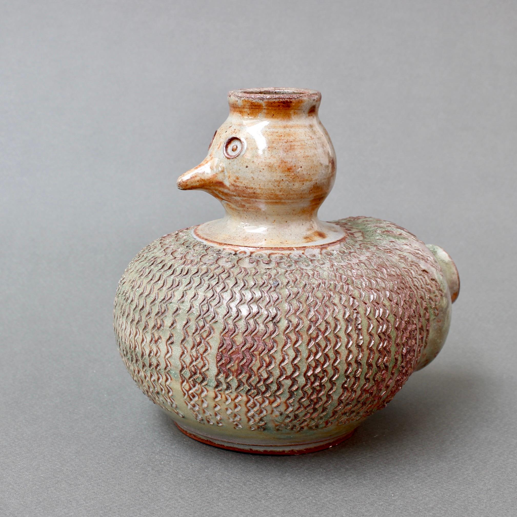 Vase à oiseaux stylisés en céramique de Dominique Pouchain 'circa 1980' en vente 3