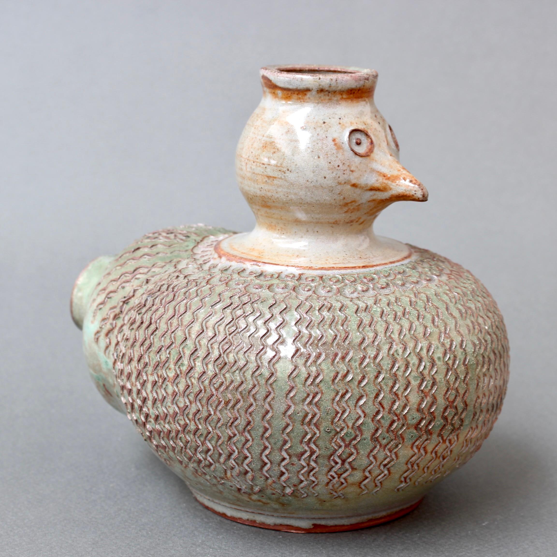 Stilisierte Vogelvase aus Keramik von Dominique Pouchain 'circa 1980er Jahre'. im Angebot 7