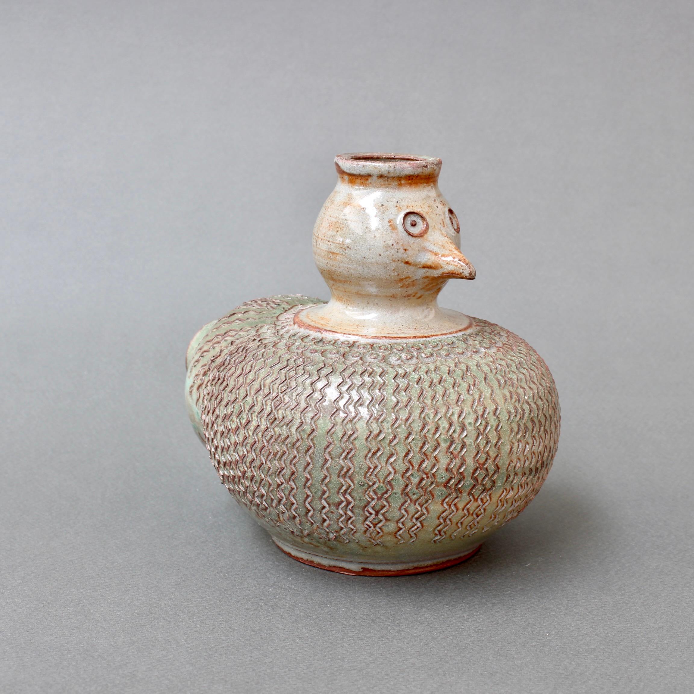 Ceramic Stylised Bird Vase by Dominique Pouchain 'circa 1980s' For Sale 1