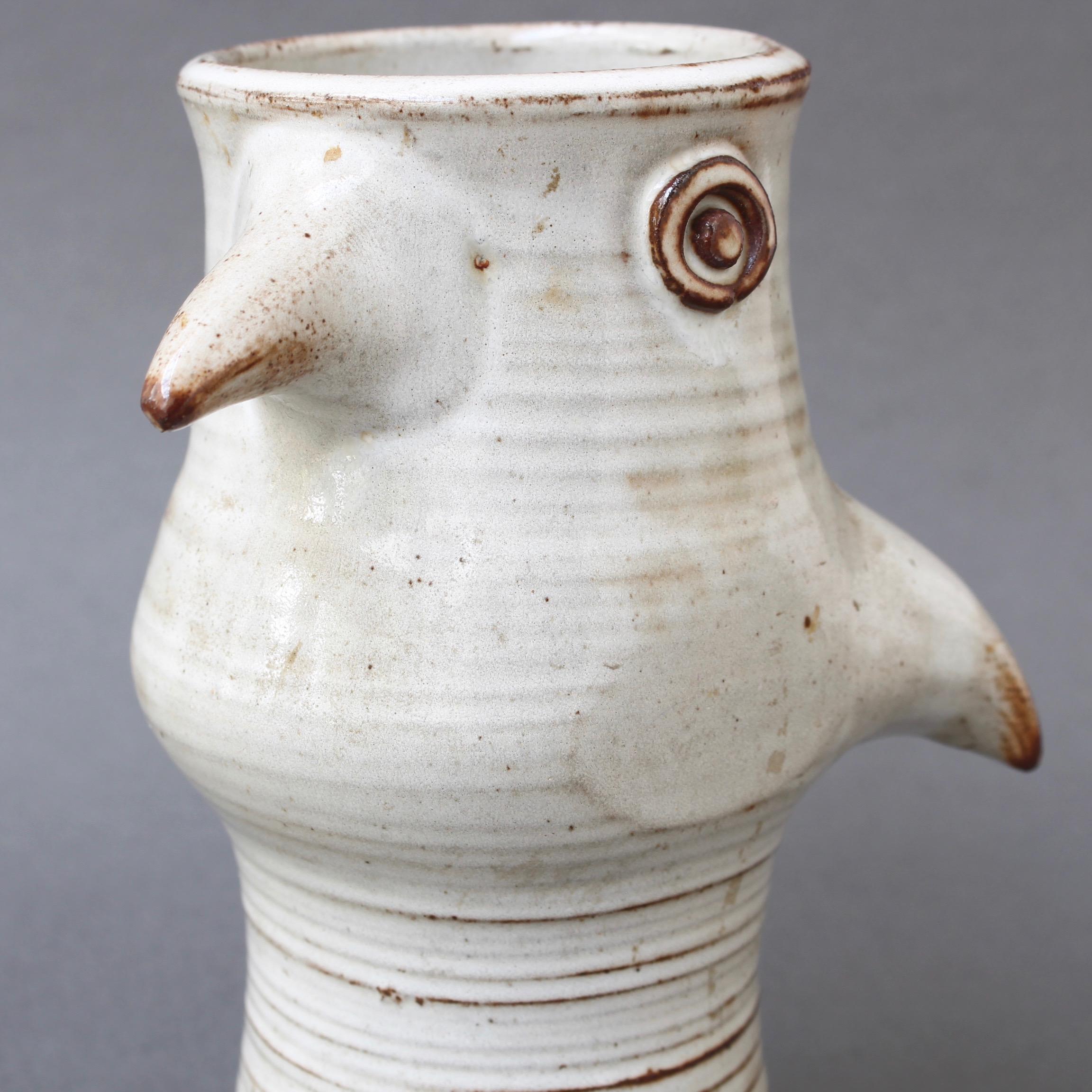 Ceramic Stylized Bird Vase by Jacques Pouchain 'circa 1960s' 3