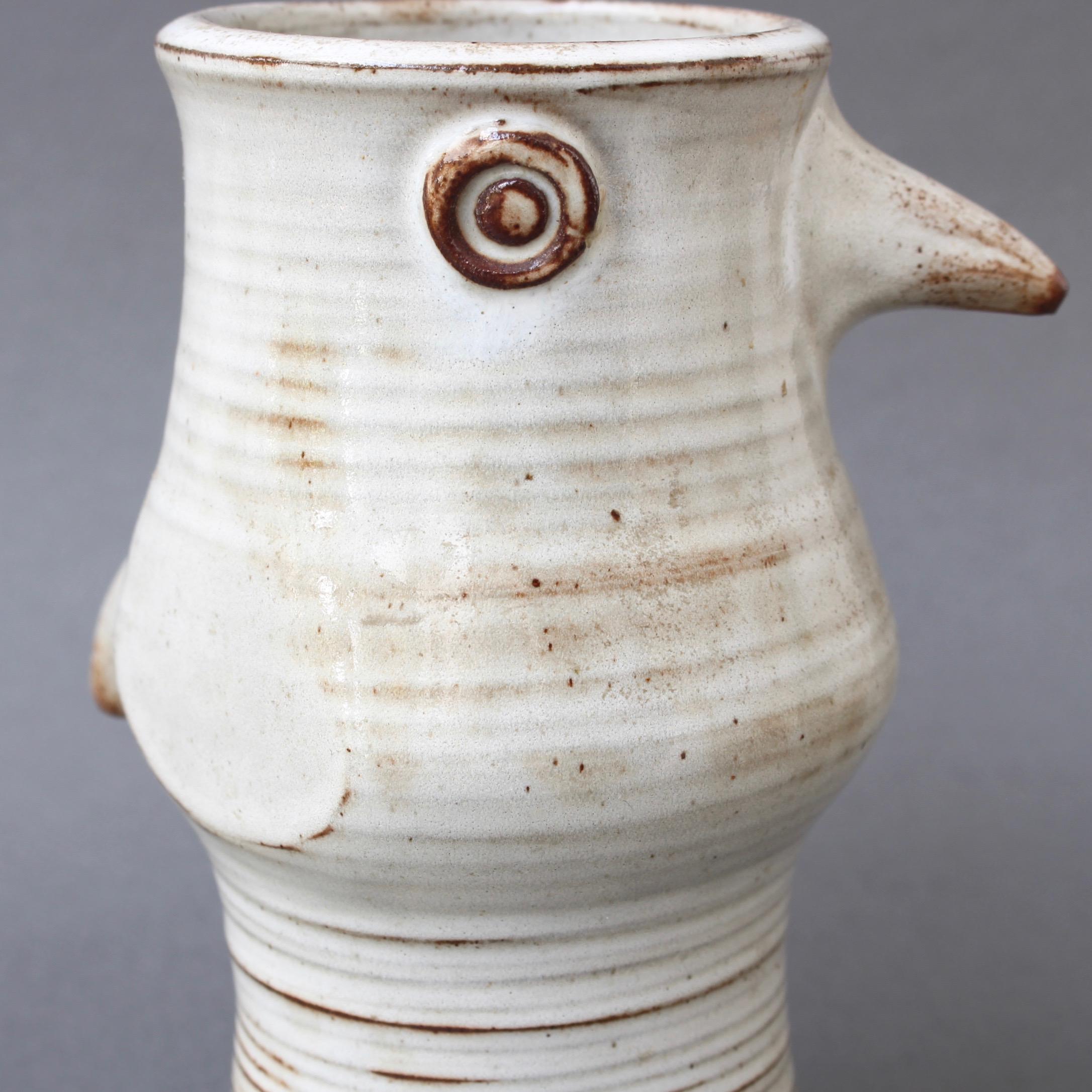 Ceramic Stylized Bird Vase by Jacques Pouchain 'circa 1960s' 4