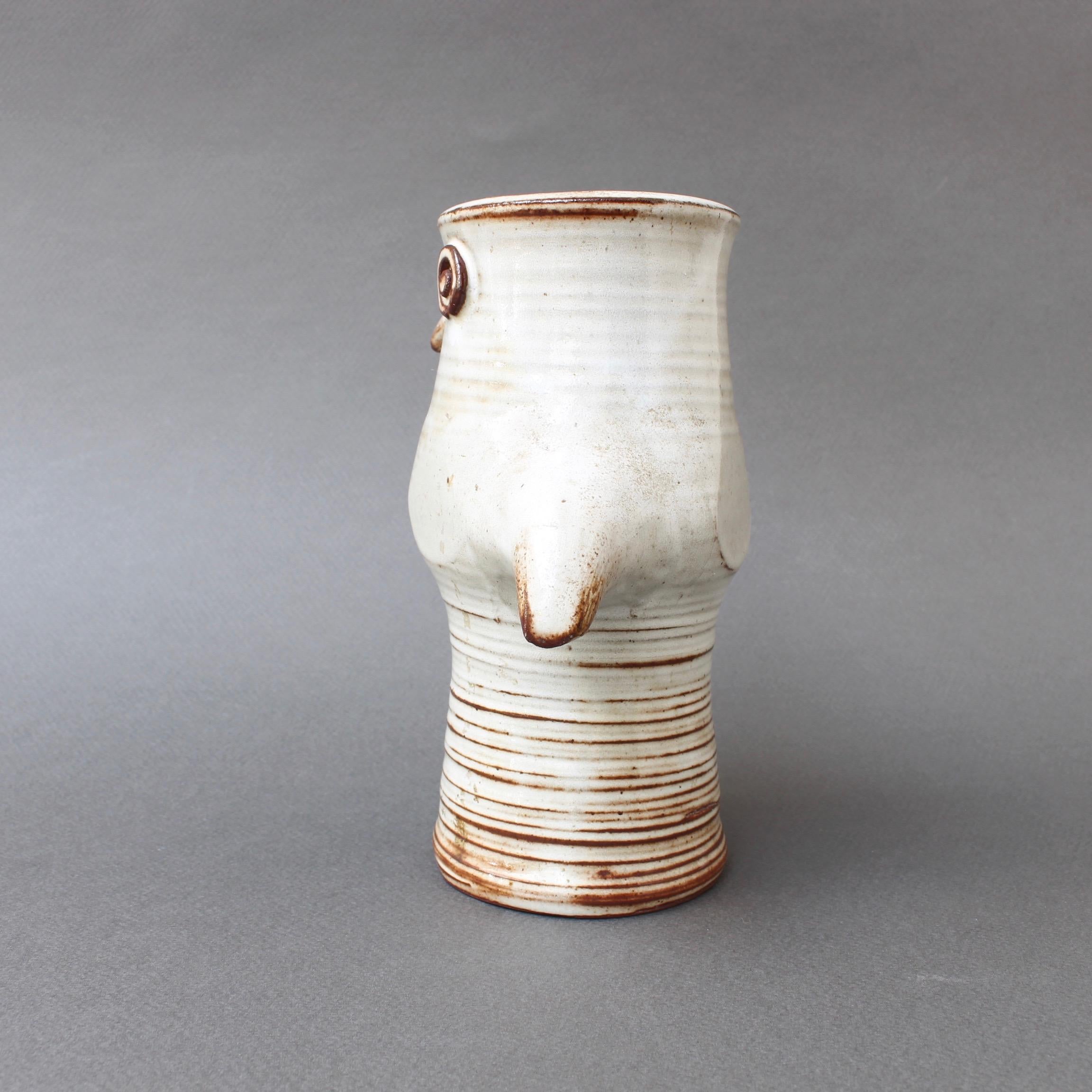 Ceramic Stylized Bird Vase by Jacques Pouchain 'circa 1960s' In Good Condition In London, GB