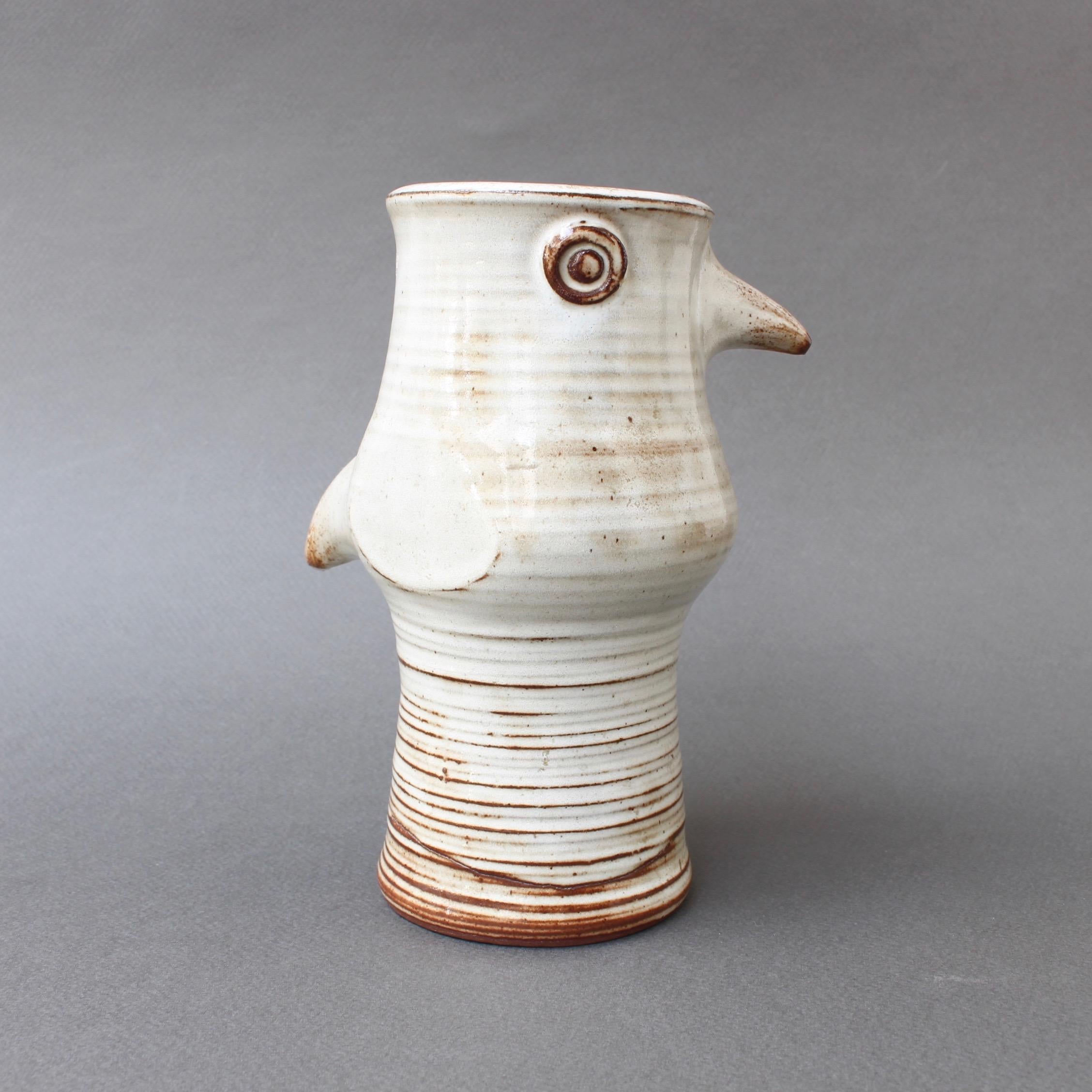 Ceramic Stylized Bird Vase by Jacques Pouchain 'circa 1960s' 1
