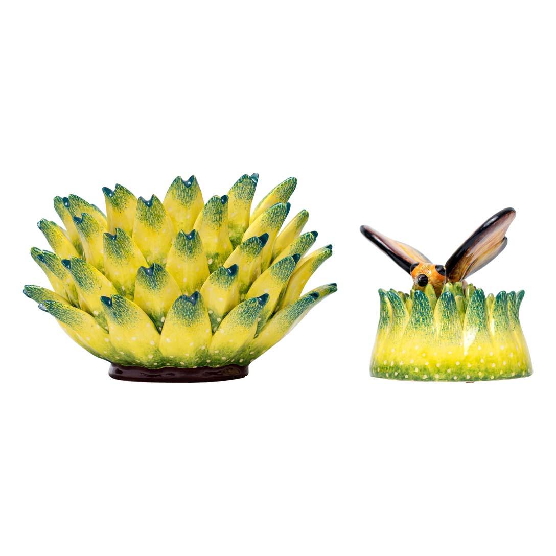 Succulent Butterfly Jewelry Box
Hand-Painted by Sabelo Nene, Sculpted by Sbusiso Ndaba
Love Art Ceramic, South Africa, 2024

Introducing the Succulent Butterfly Jewelry Box, a stunning ceramic creation that beautifully captures the essence of