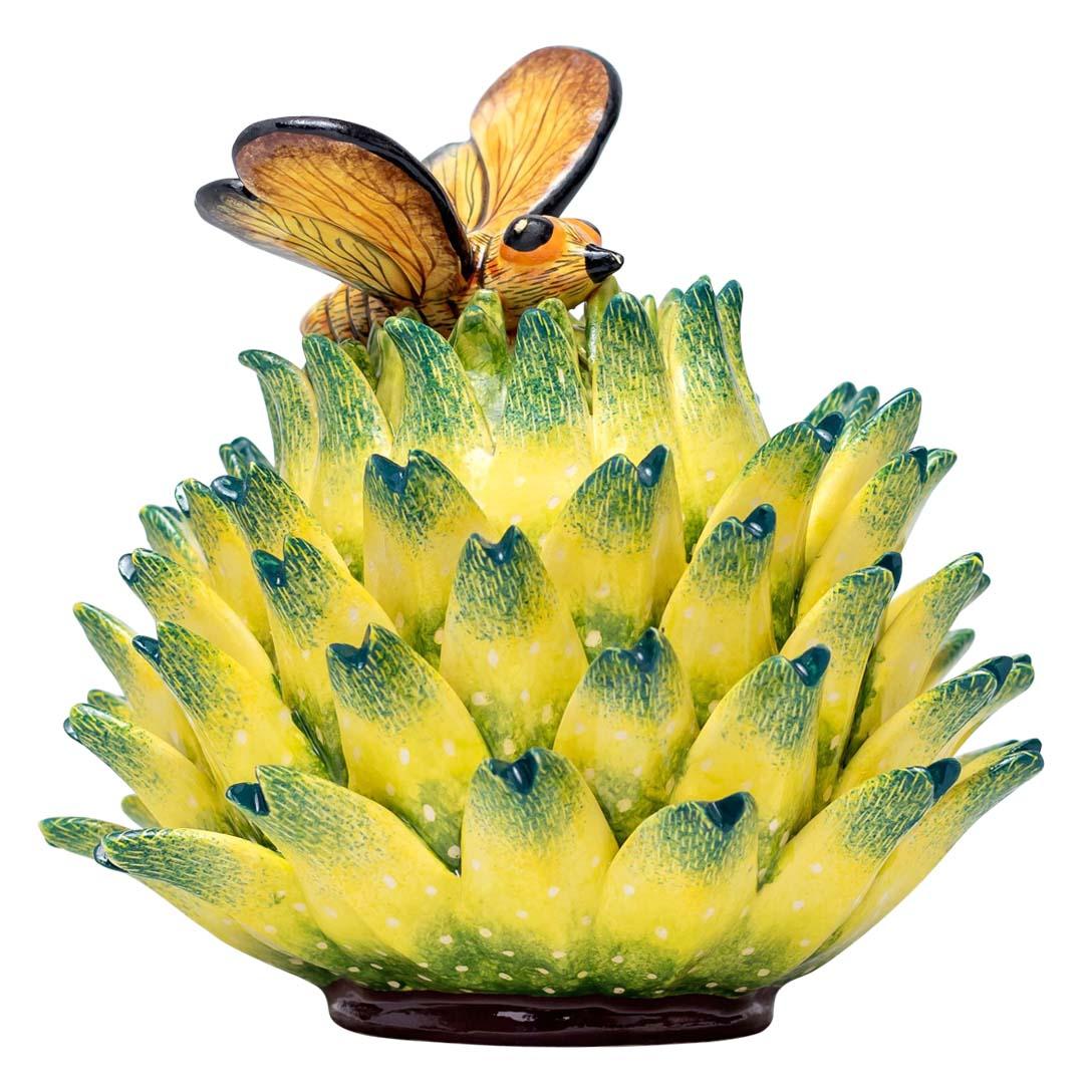 Hand-Painted Ceramic Succulent  Plant Jewelry Box  , hand made in South Africa