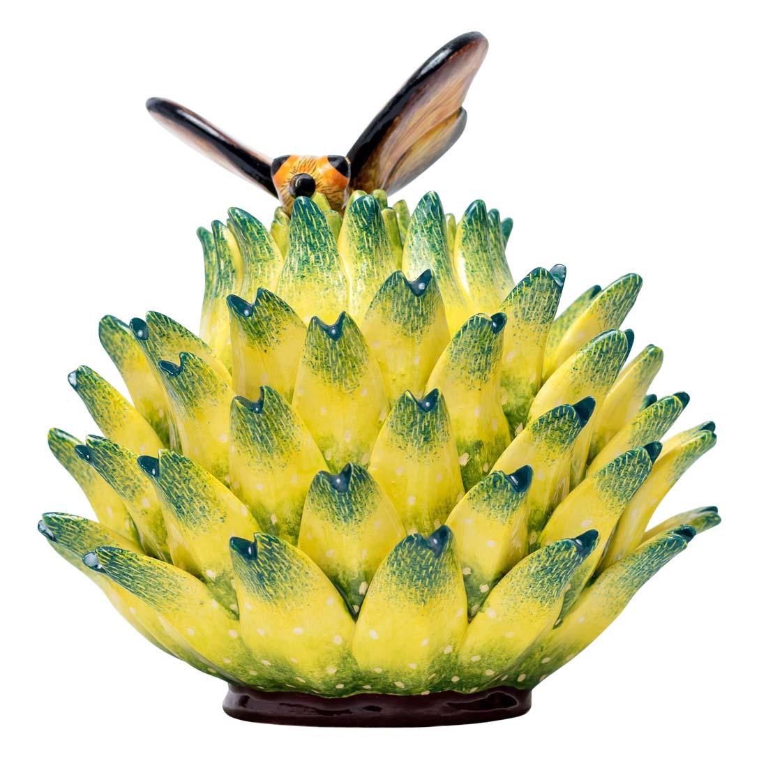 Ceramic Succulent  Plant Jewelry Box  , hand made in South Africa In Excellent Condition In North Miami, FL