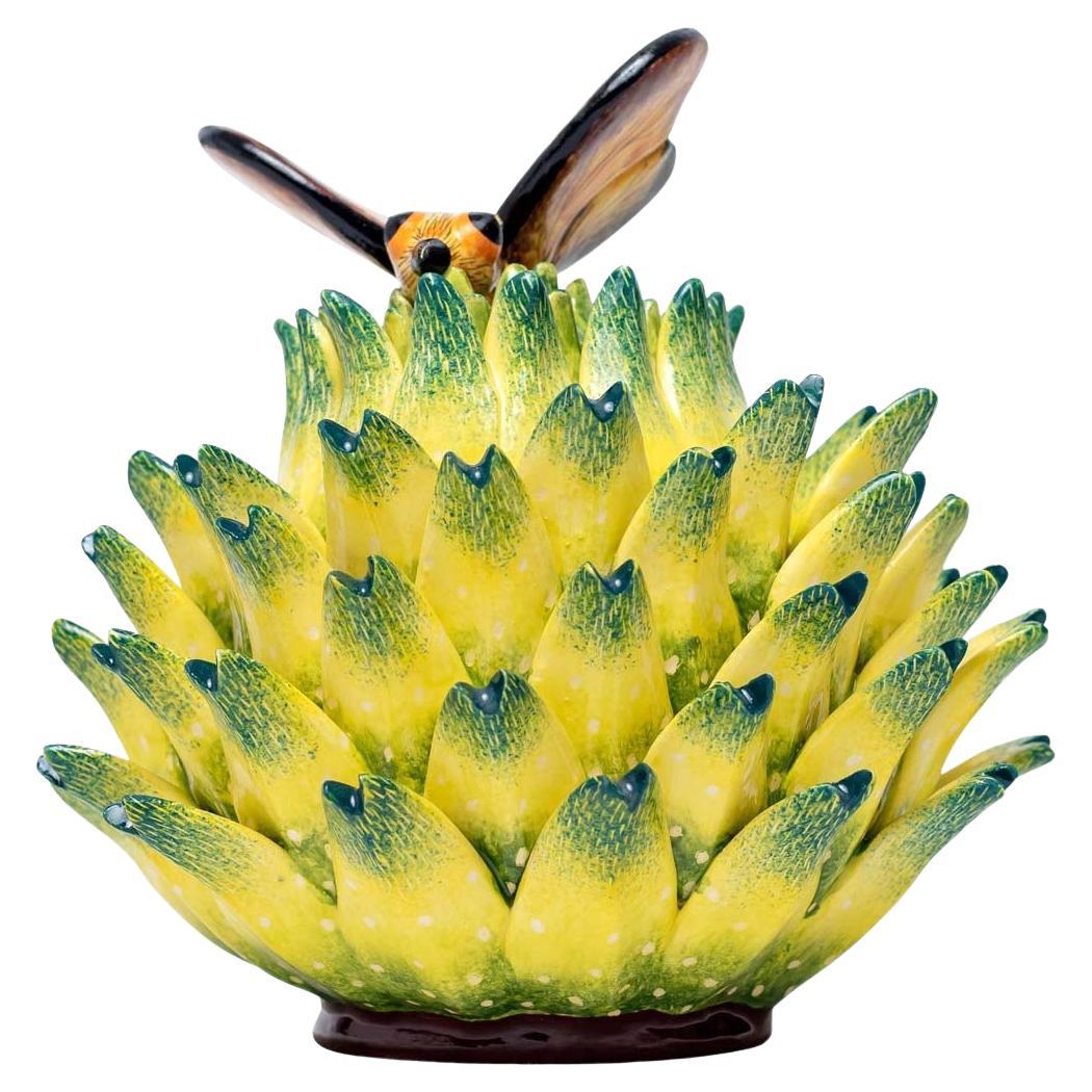 Ceramic Succulent  Plant Jewelry Box  , hand made in South Africa