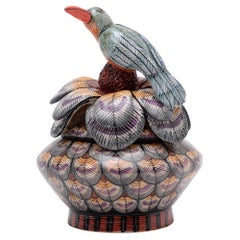 Ceramic  Sunbird Jewelry  Box  , hand made in South Africa
