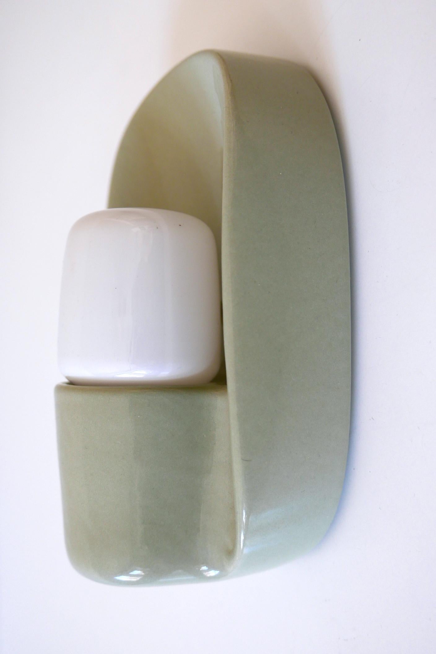 Ceramic Systral Wall Lamp or Sconce 6458 by Wilhelm Wagenfeld for Lindner, 1970 1